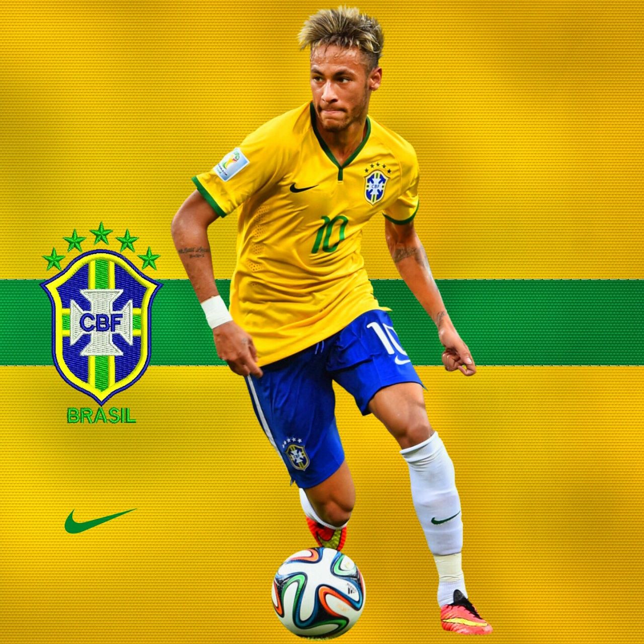 1280x1280 NEYMAR BRAZIL WORLD CUP 2014 4K UHD Wallpaper for UltraHD Desktop and TV : Smartphone and Tablet Devices