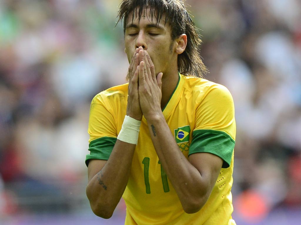 1024x768 Brazil striker Neymar 'happy' with Olympic silver medal