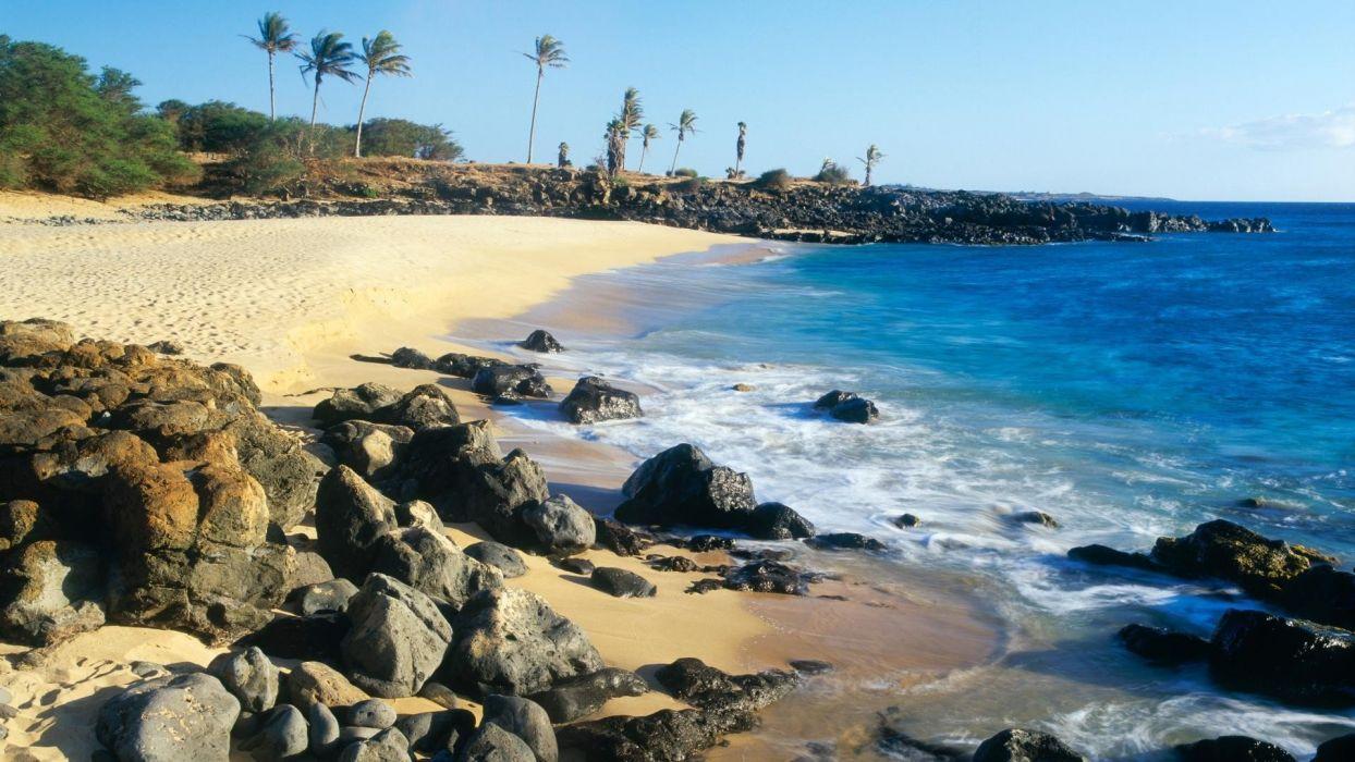 1244x700 Nature Hawaii Molokai beaches wallpaperx1080