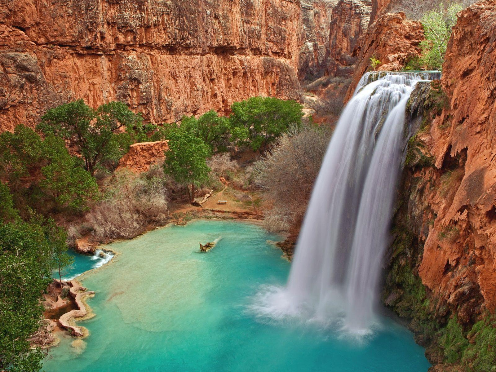 1600x1200 Wallpaper Havasu Falls, Grand Canyon National Park in Arizona 1920x1200 HD Picture, Image