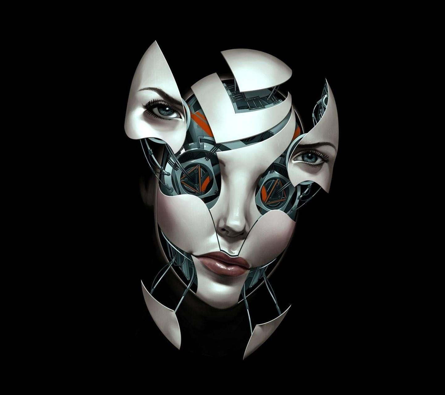 1440x1280 Woman Robot wallpaper