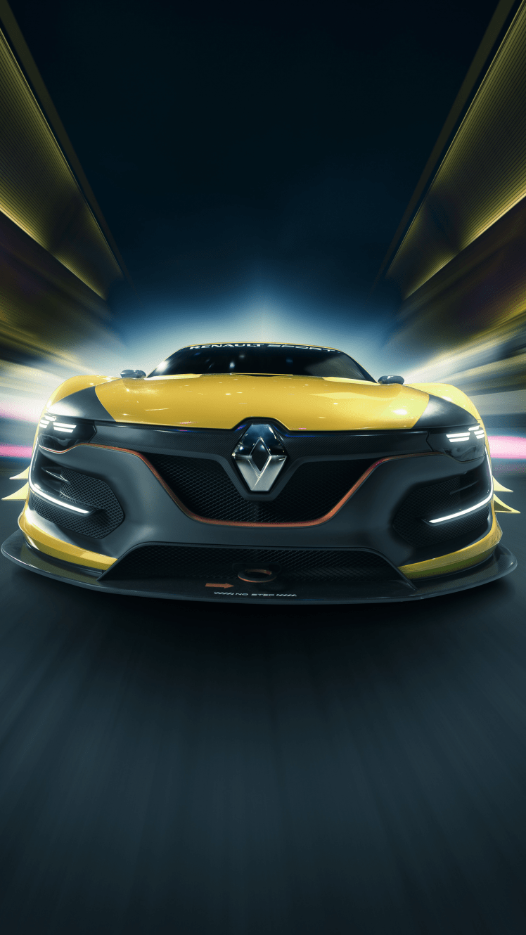 748x1330 Renault Sport R.S. Car, Vehicle, Race Cars, Motion Blur, Race Tracks, Portrait Display Wallpaper HD / Desktop and Mobile Background