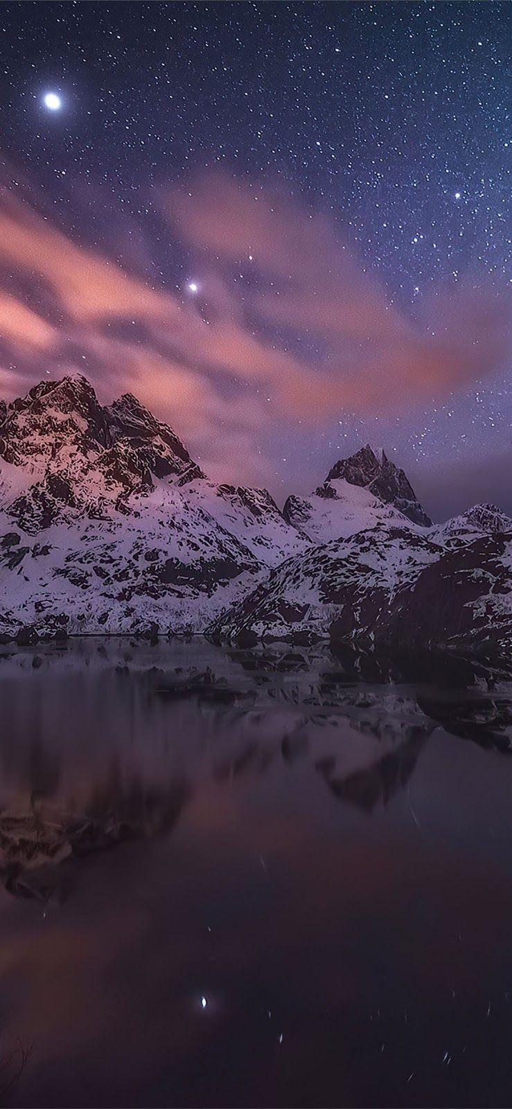 739x1600 Constellation Starry Sky iPhone 11 Wallpaper