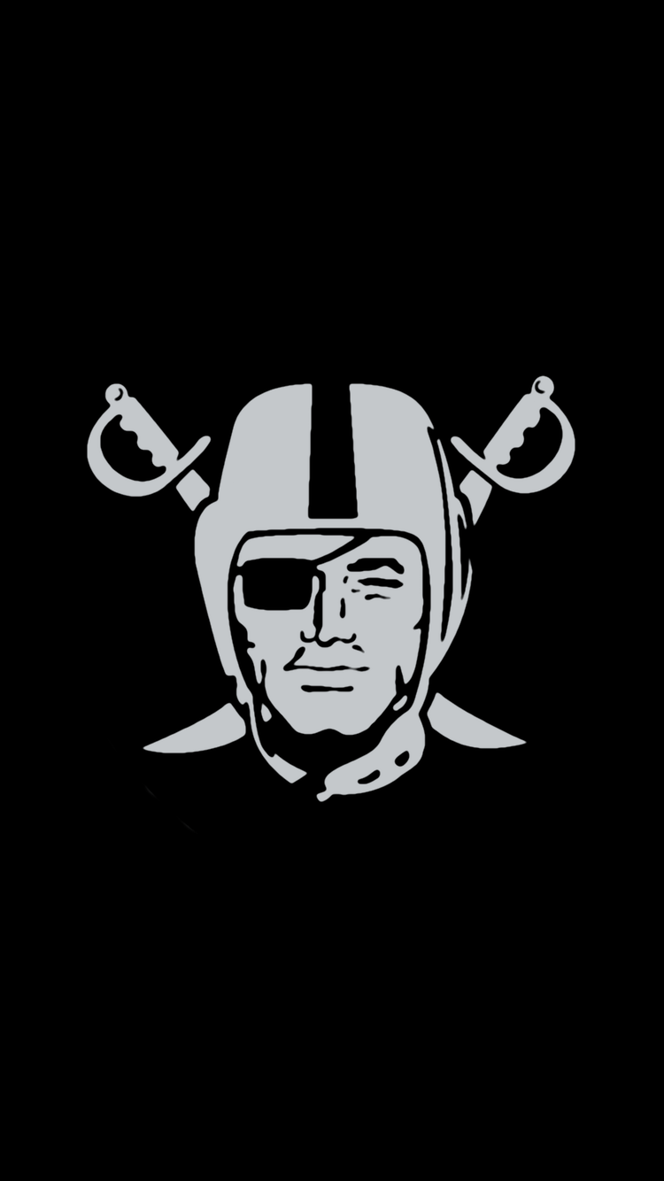 750x1334 Raiders. Oakland raiders logo, Raiders football, Oakland raiders football