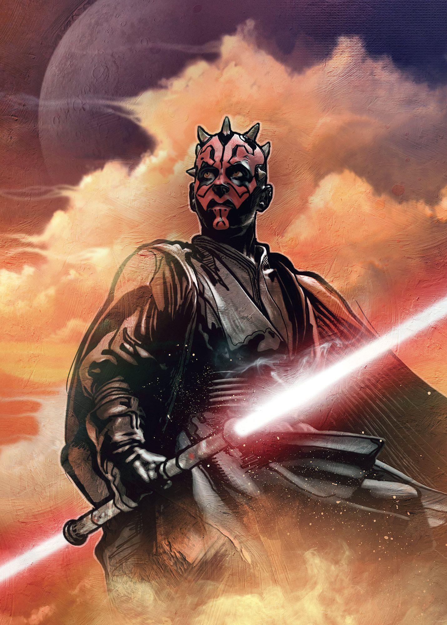 1429x2000 Non Woven Photomural Star Wars Classic Darth Maul (DX4 041) From Komar