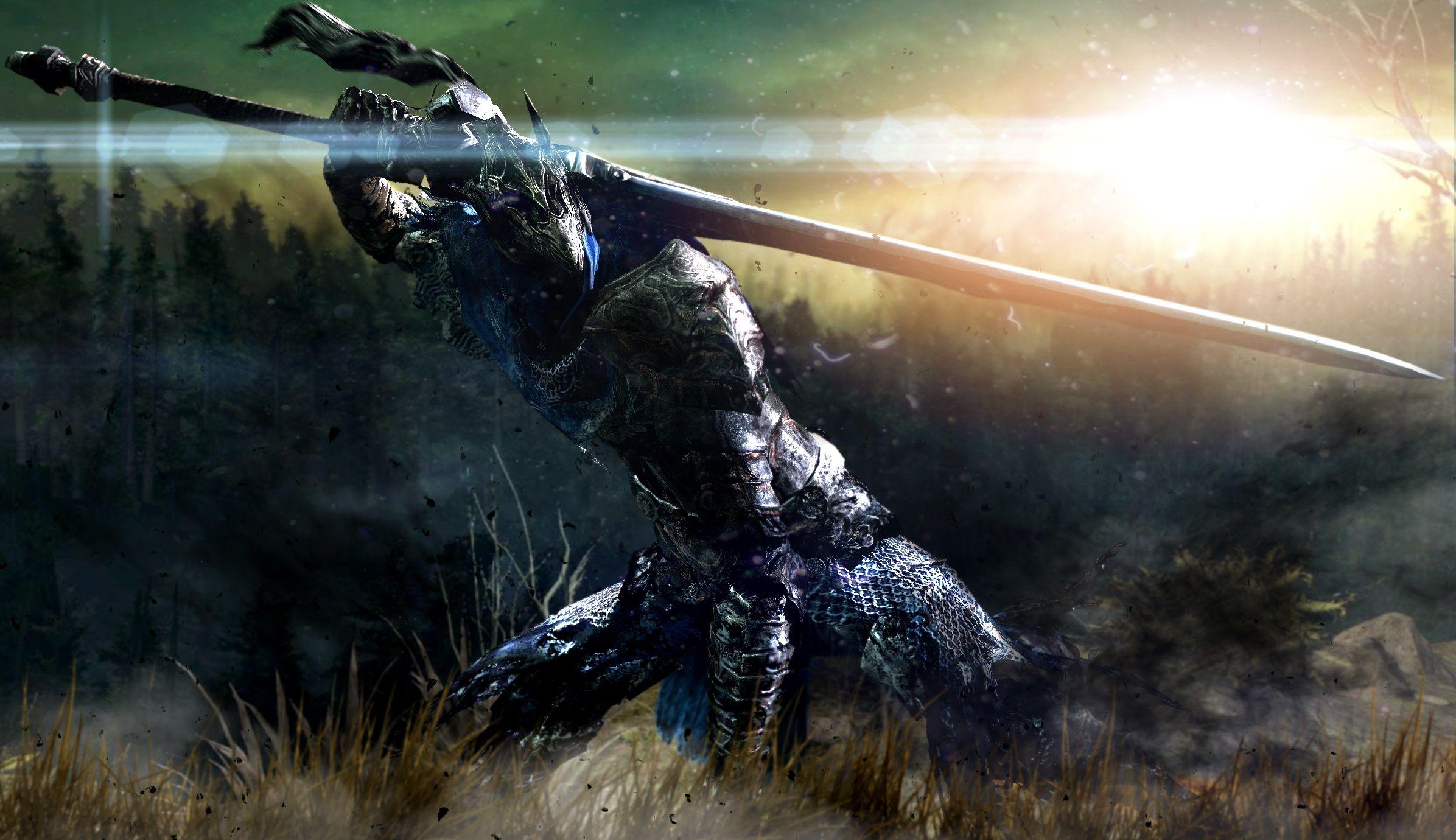2392x1380 Title Knight Artorias Video Game Dark Souls The Abysswalker HD Wallpaper