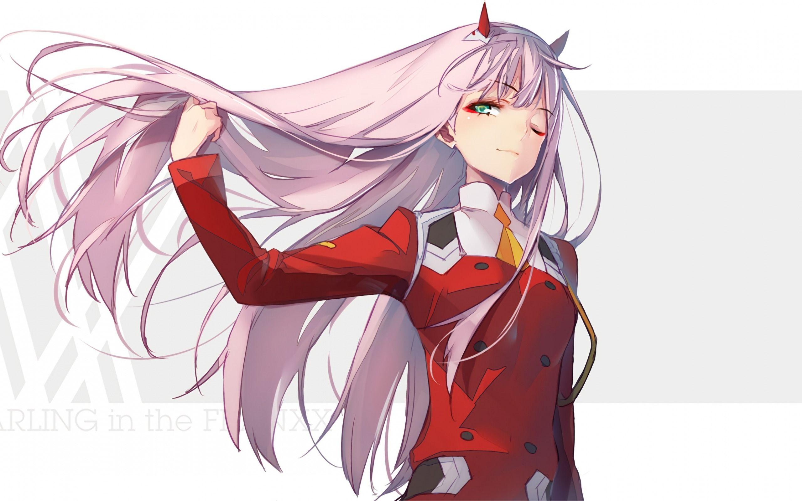 2560x1600 Download wallpaper Darling in the FranXX, Zero Two, Japanese manga