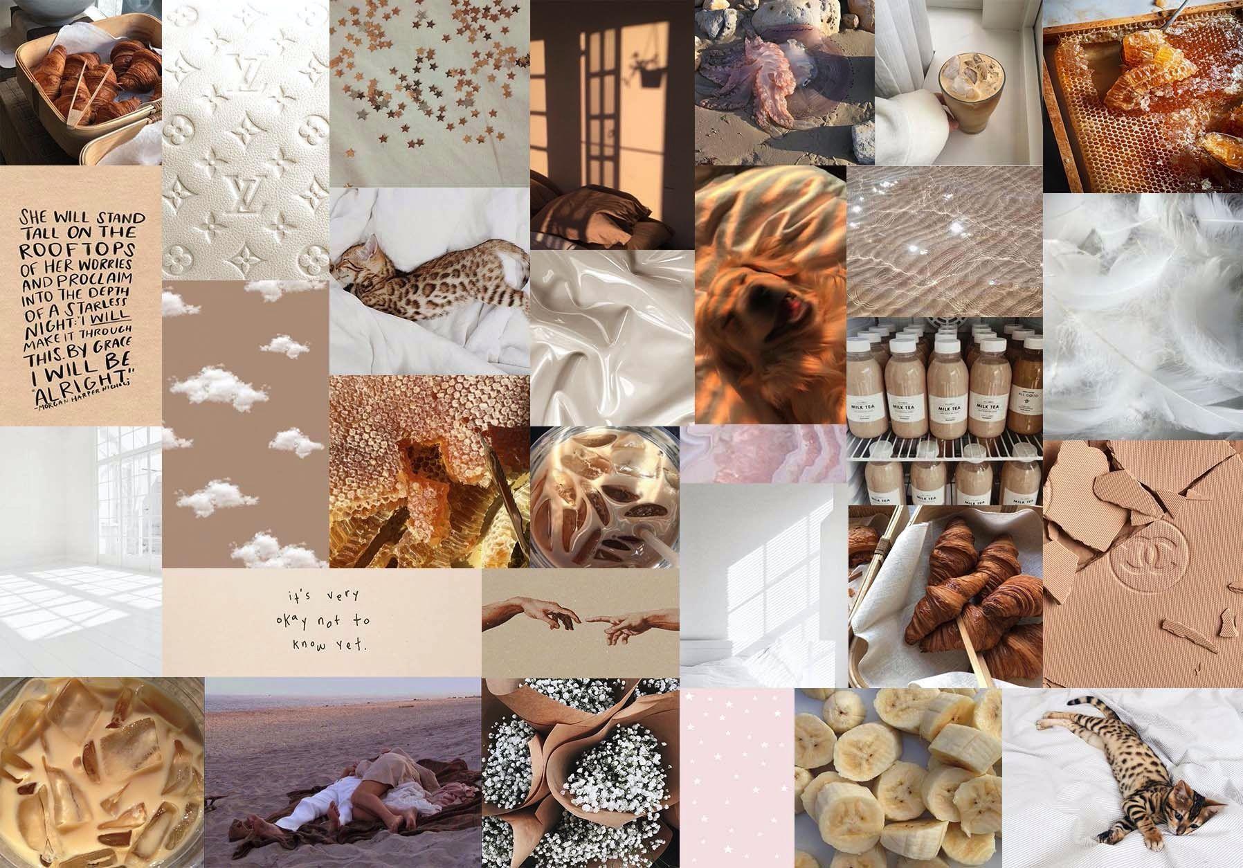 Featured image of post Brown Aesthetic Collage Wallpaper For Laptop