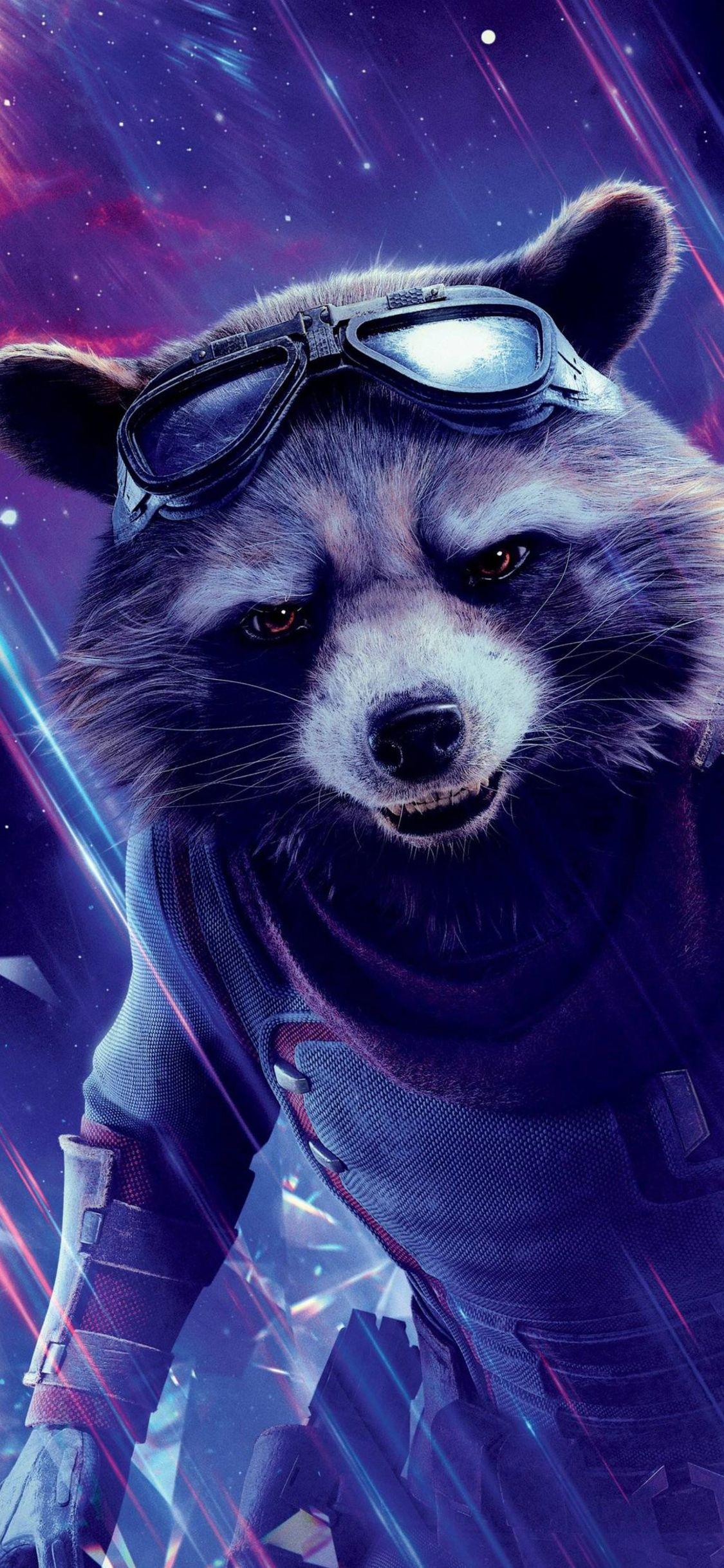 1125x2436 Rocket Raccoon In Avengers Endgame iPhone XS, iPhone iPhone X HD 4k Wallpaper, Image, Background, Photo and Picture