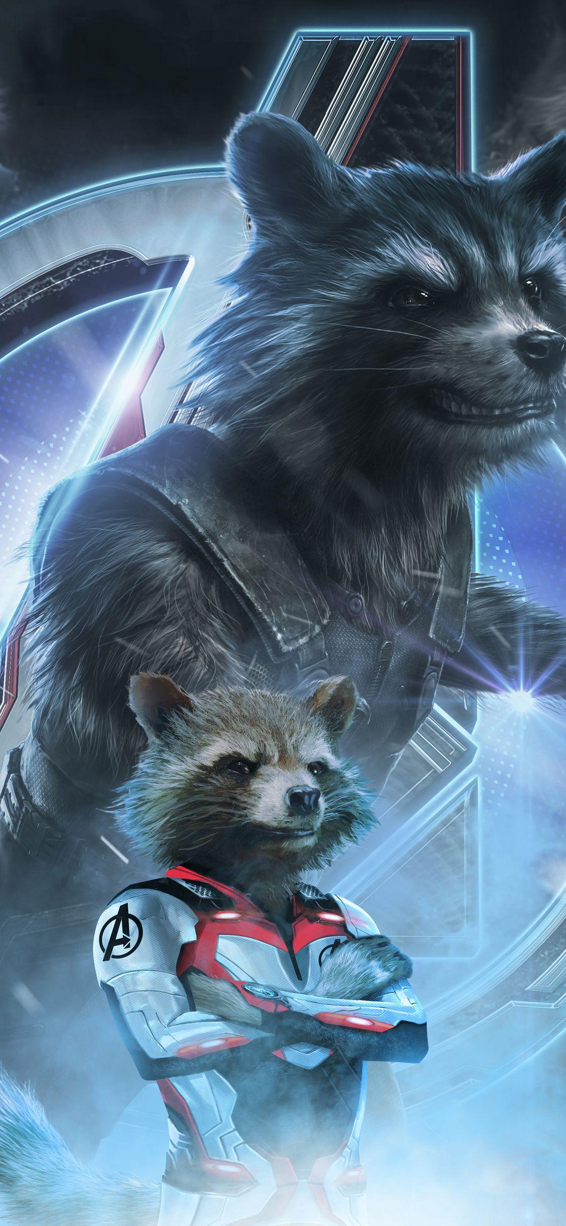 1125x2436 Rocket Raccoon In Avengers Endgame 2019 iPhone XS, iPhone iPhone X HD 4k Wallpaper, Image, Background, Photo and Picture