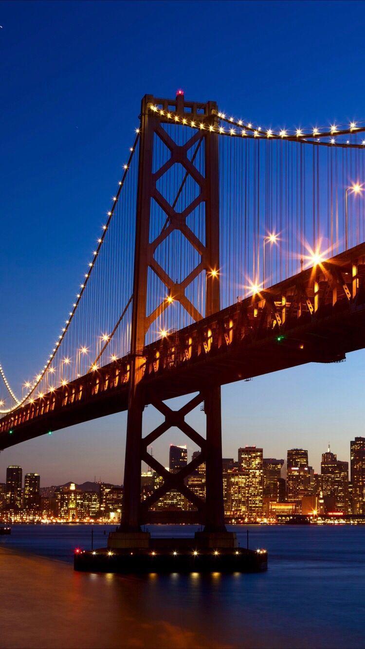 Golden Gate Bridge Blue Night Suspension Bridge In San Francisco California  United States 4k Ultra Hd Wallpaper For Desktop And Mobile Phones :  Wallpapers13.com