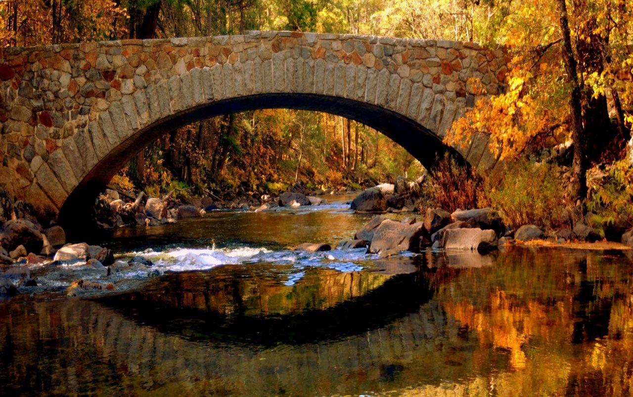 Autumn Bridge Wallpapers Top Free Autumn Bridge Backgrounds Wallpaperaccess 
