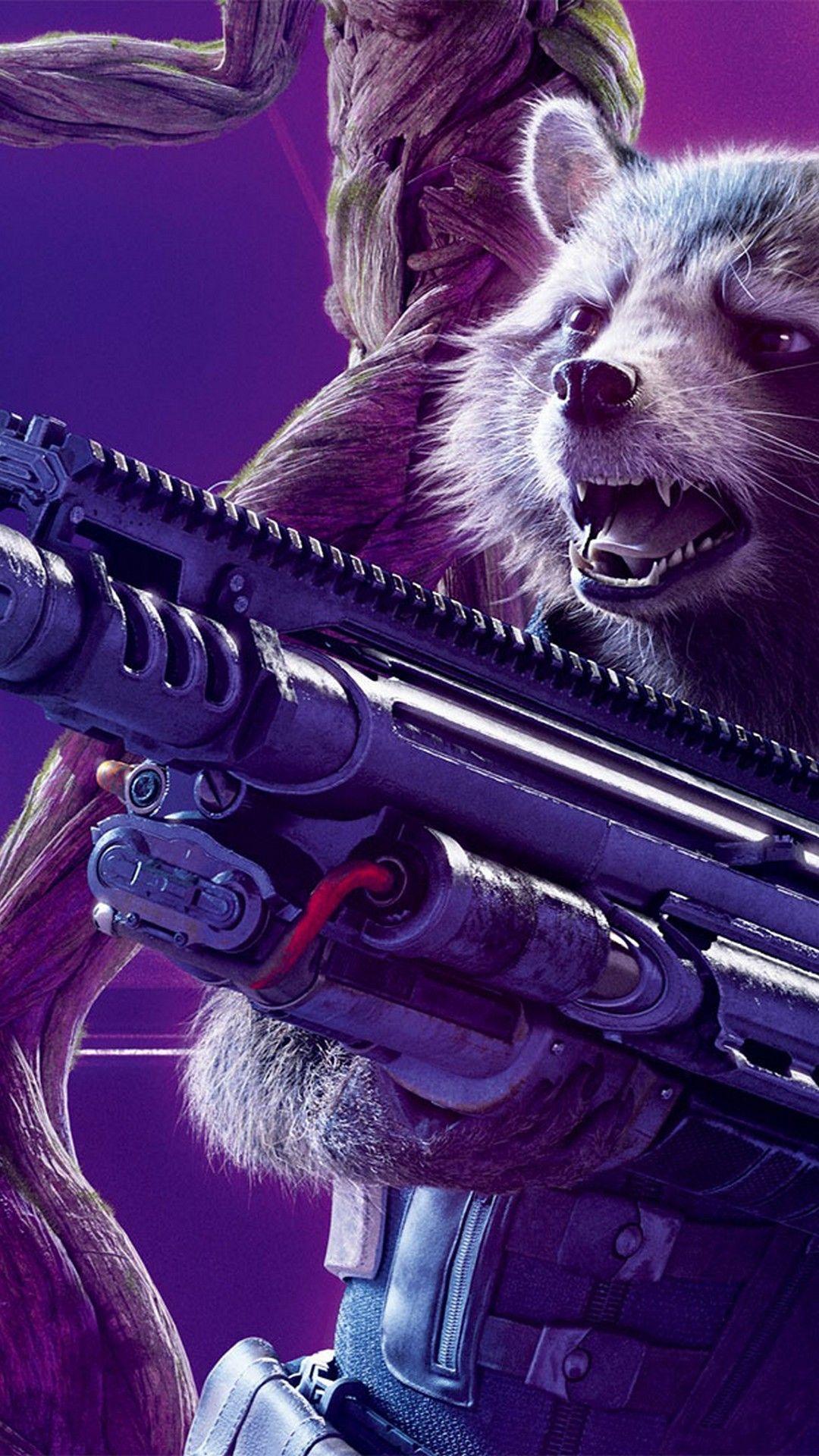 1080x1920 Rocket Raccoon Avengers Endgame iPhone Wallpaper Movie Poster Wallpaper HD