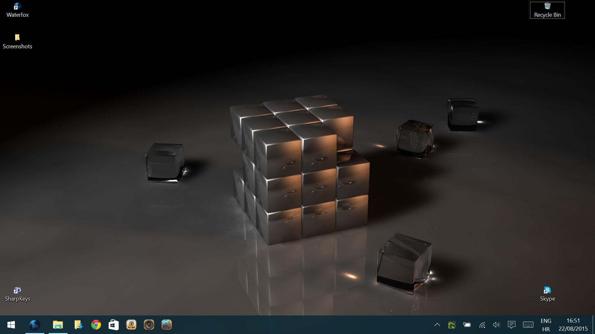 1920x1080 High resolution display desktop icon positioning