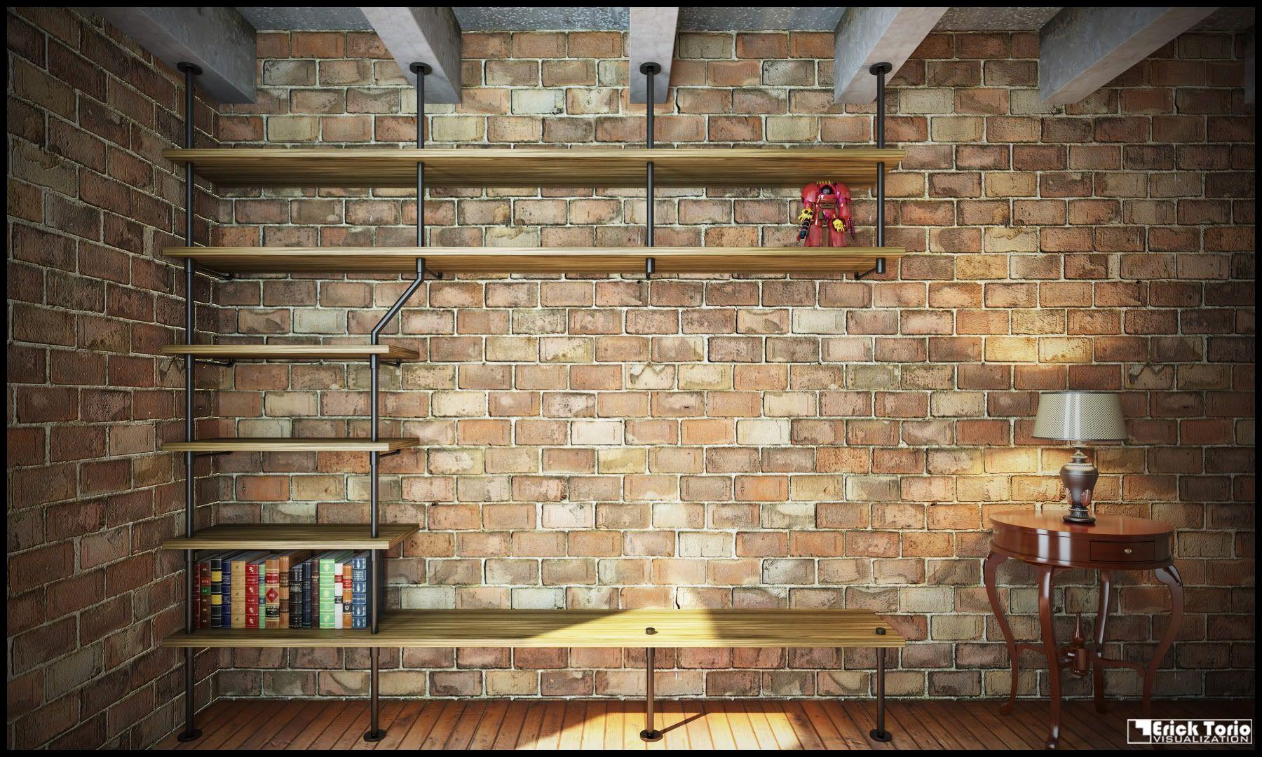 1800x1080 Desktop Icon Shelf Wallpaper