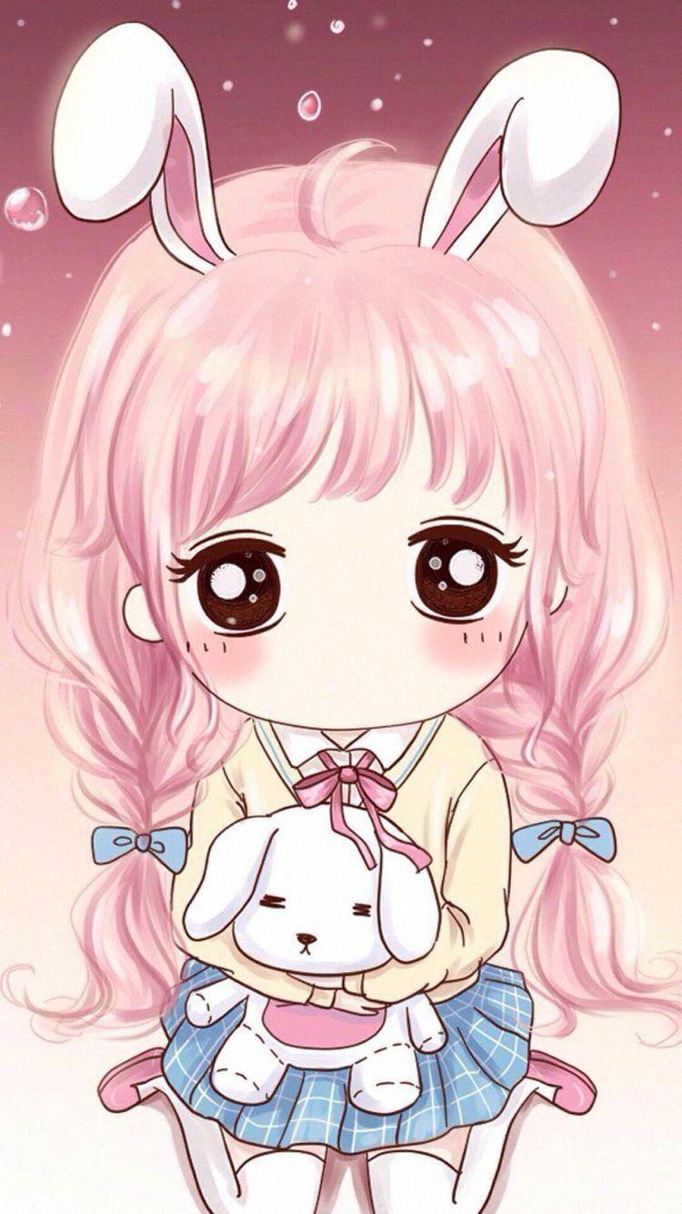 750x1334 Girlies. Chibi, Kawaii art