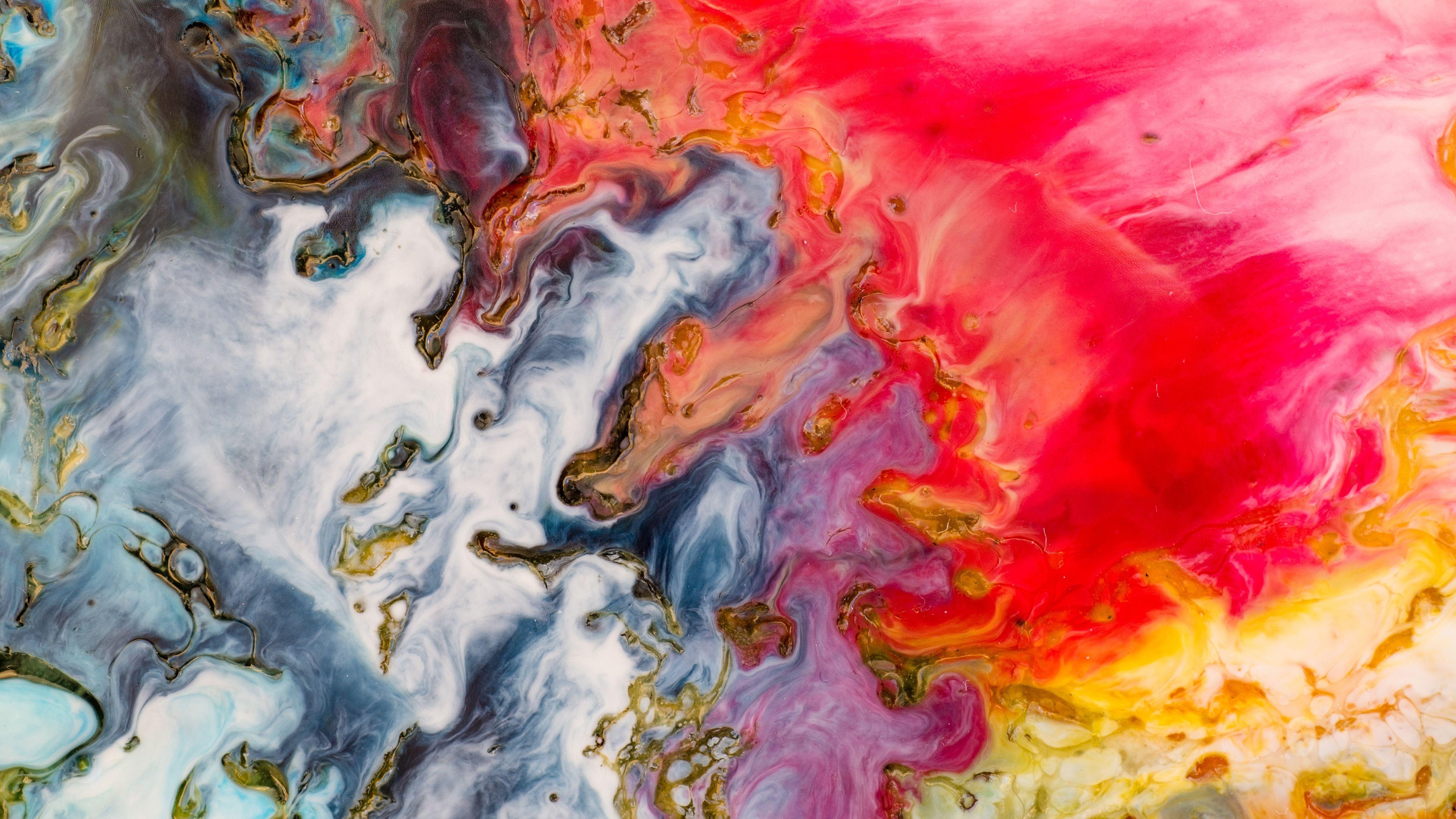 4600x2588 Abstract Paint 4K Wallpaper