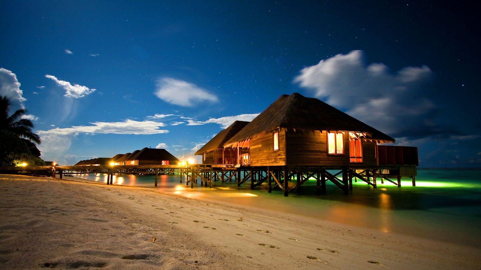 1920x1080 HDR Beach Wallpaper