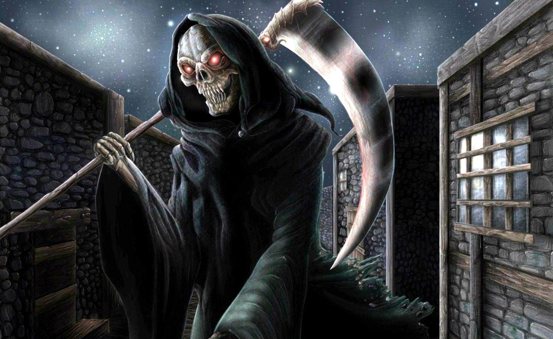 1800x1104 High Res Grim Reaper Photo Wallpaper Wall