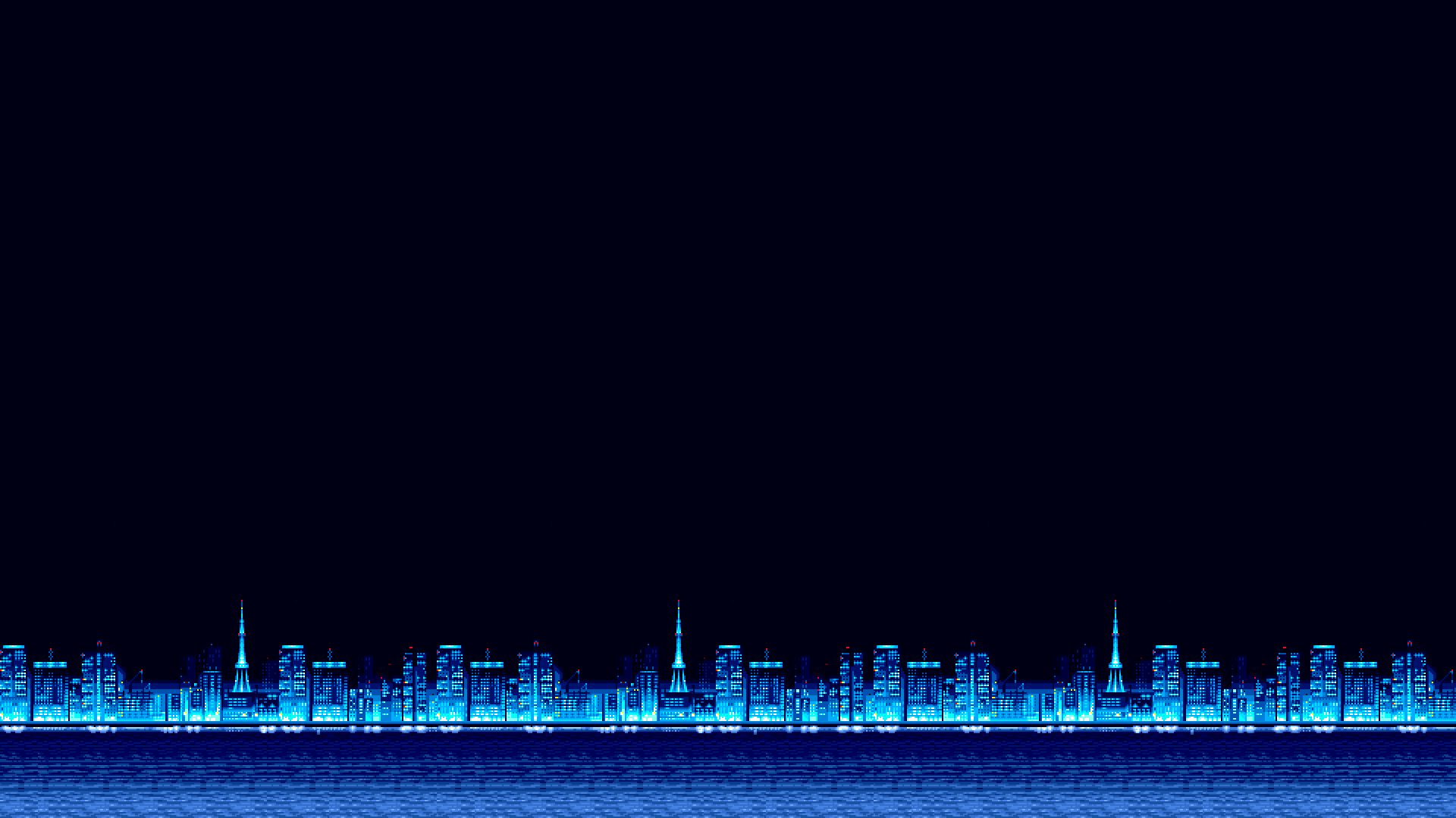 1920x1080 cityscape, digital art, city, artwork, skylinex1080 Wallpaper