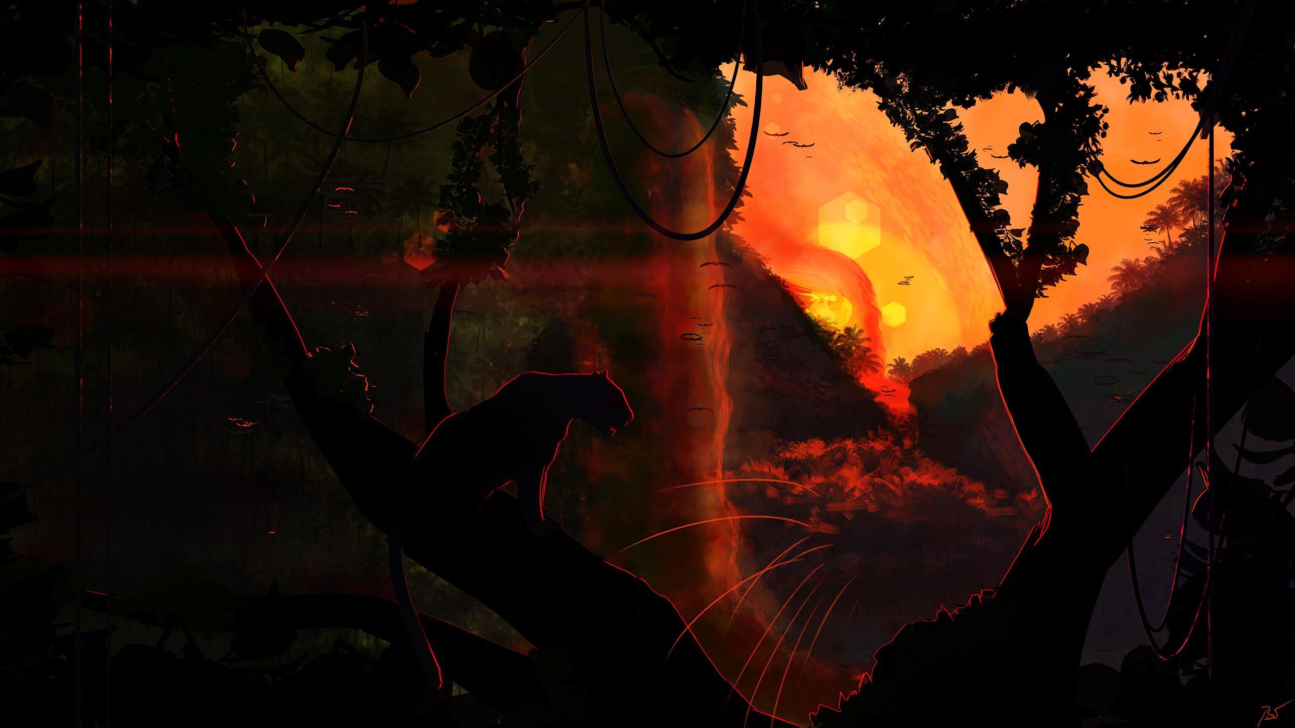 2560x1440 Jungle 4K wallpaper for your desktop or mobile screen free and easy to download