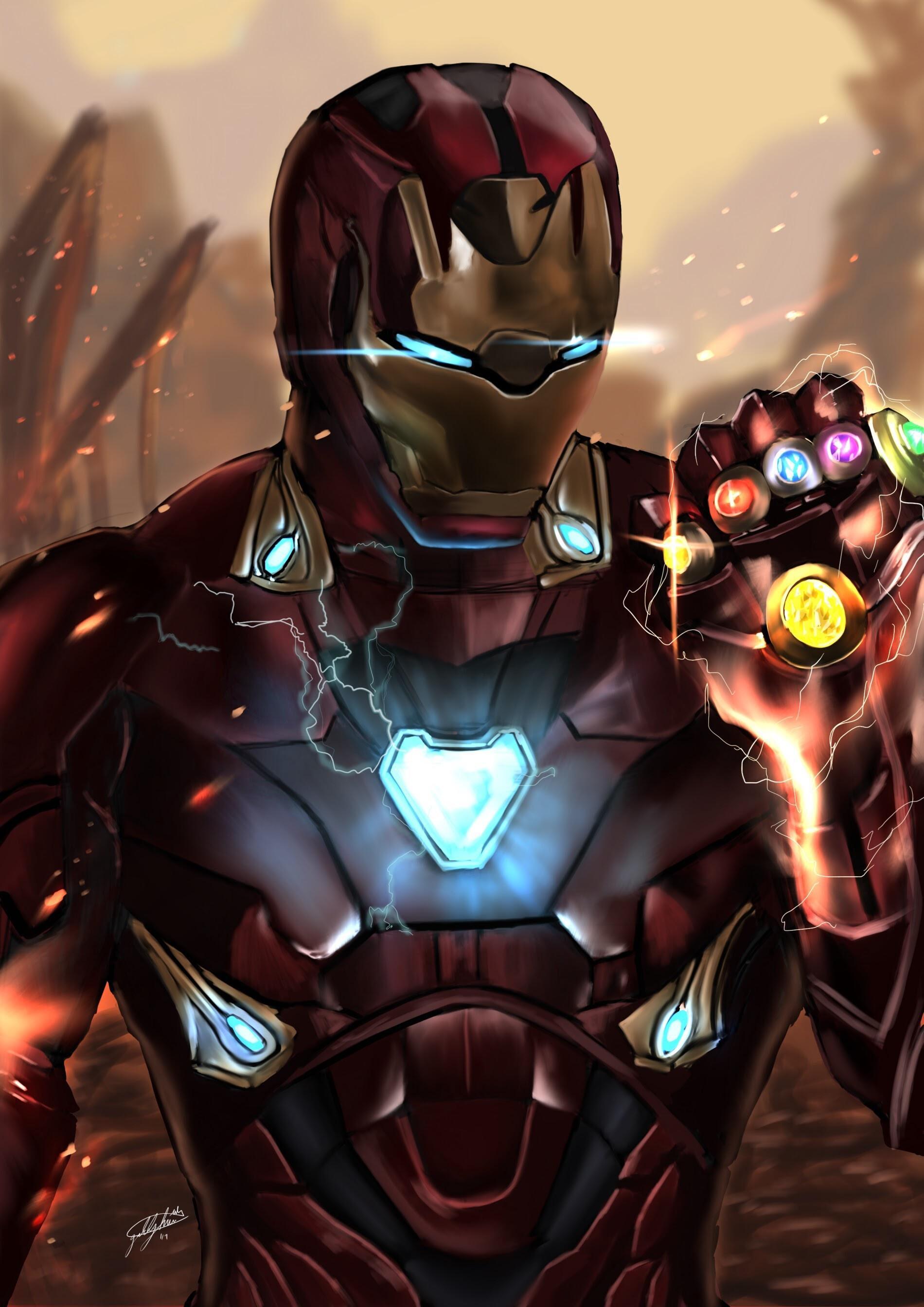 1900x2688 Iron Man Gauntlet Wallpaper