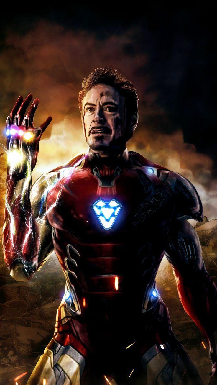 736x1305 Iron Man Gauntlet Wallpaper