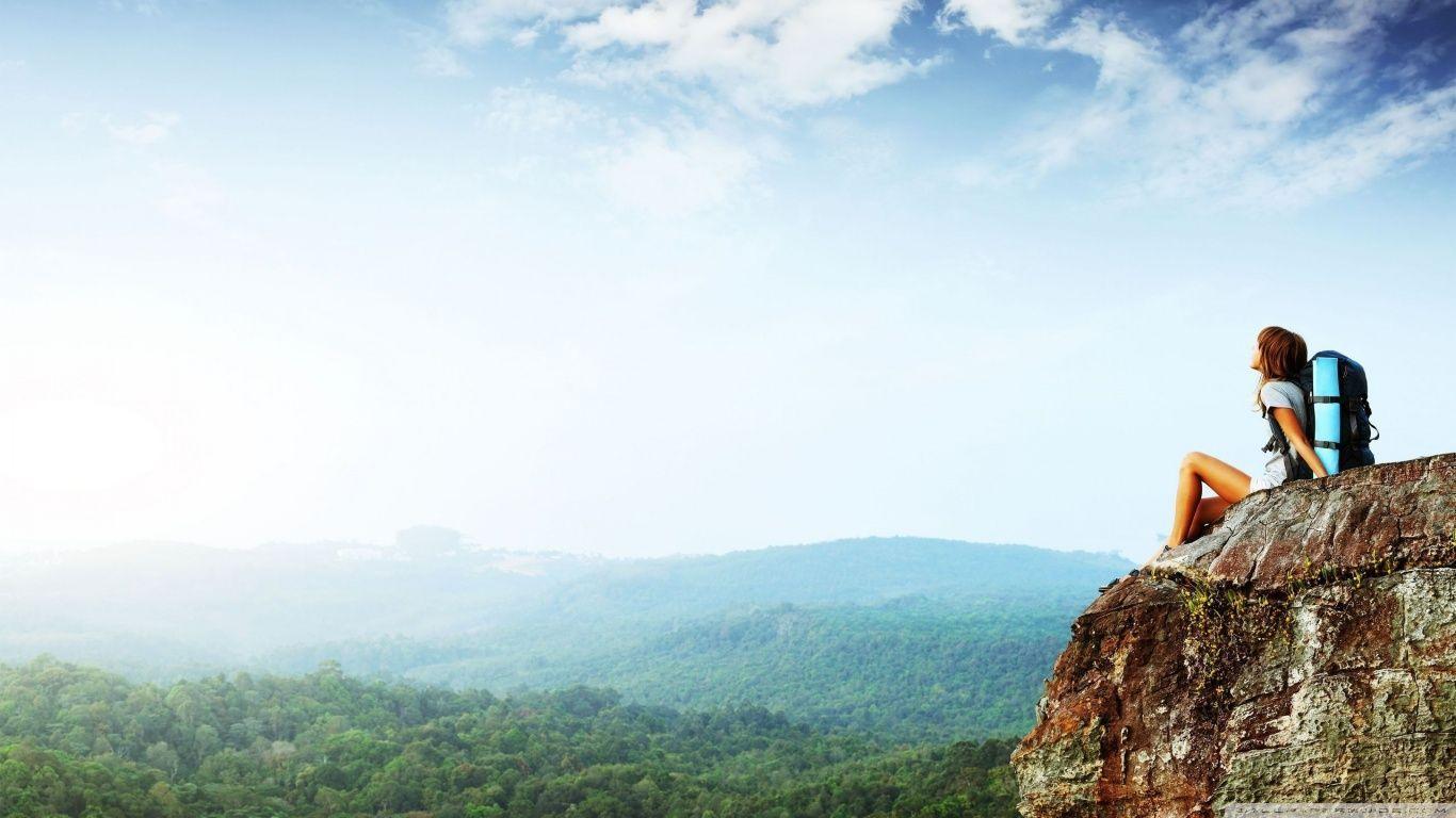 1366x768 Hiking Wallpaper 4 X 768