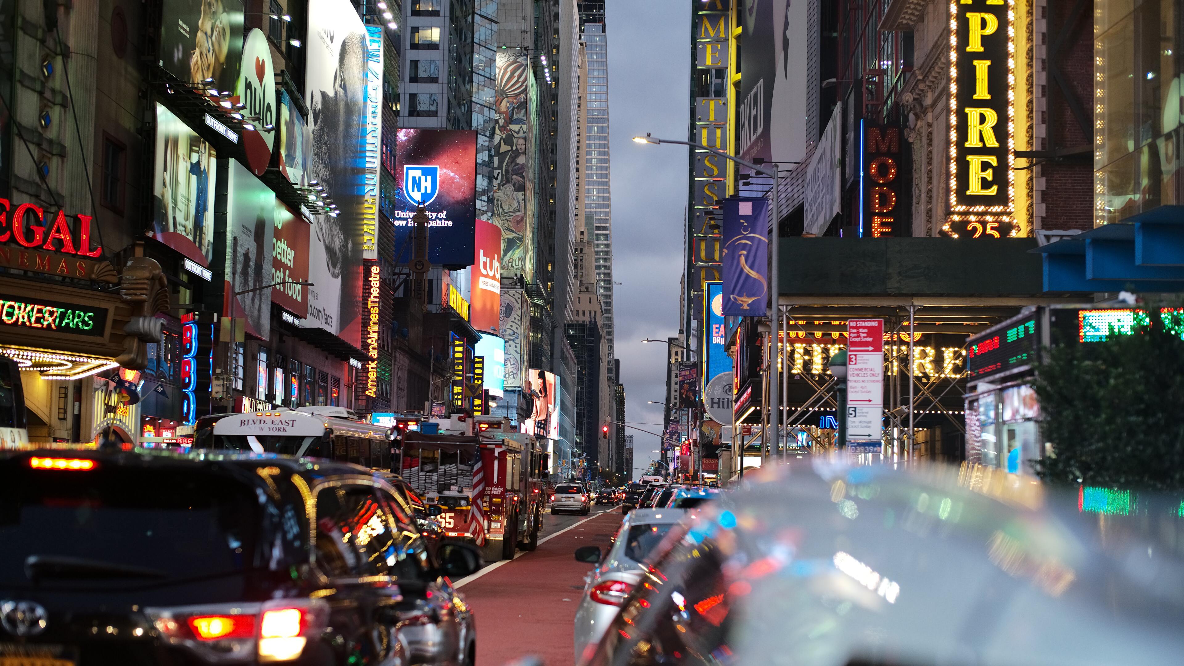 3840x2160 Times Square New York 4K wallpaper