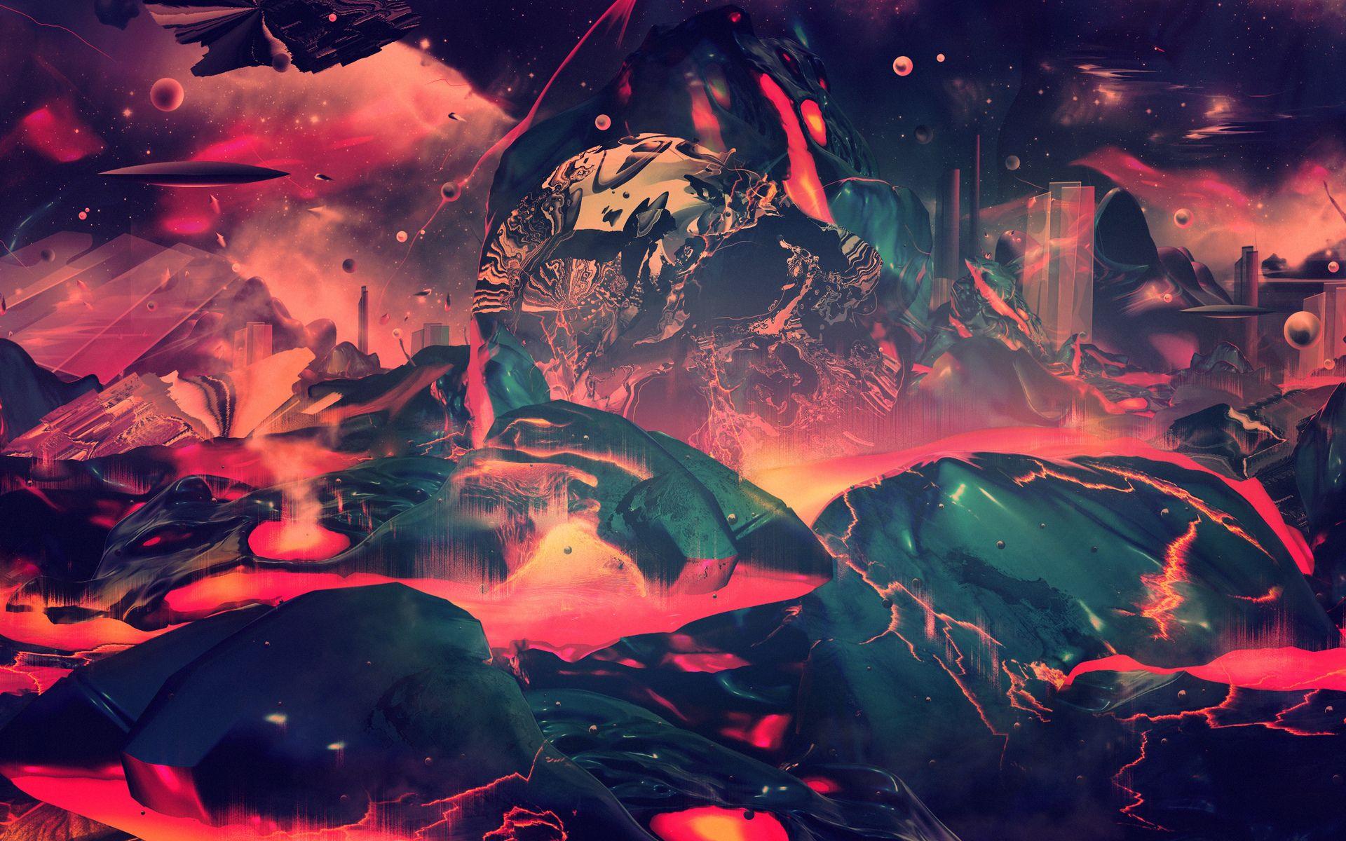 1920x1200 Psychedelic Art Wallpaper