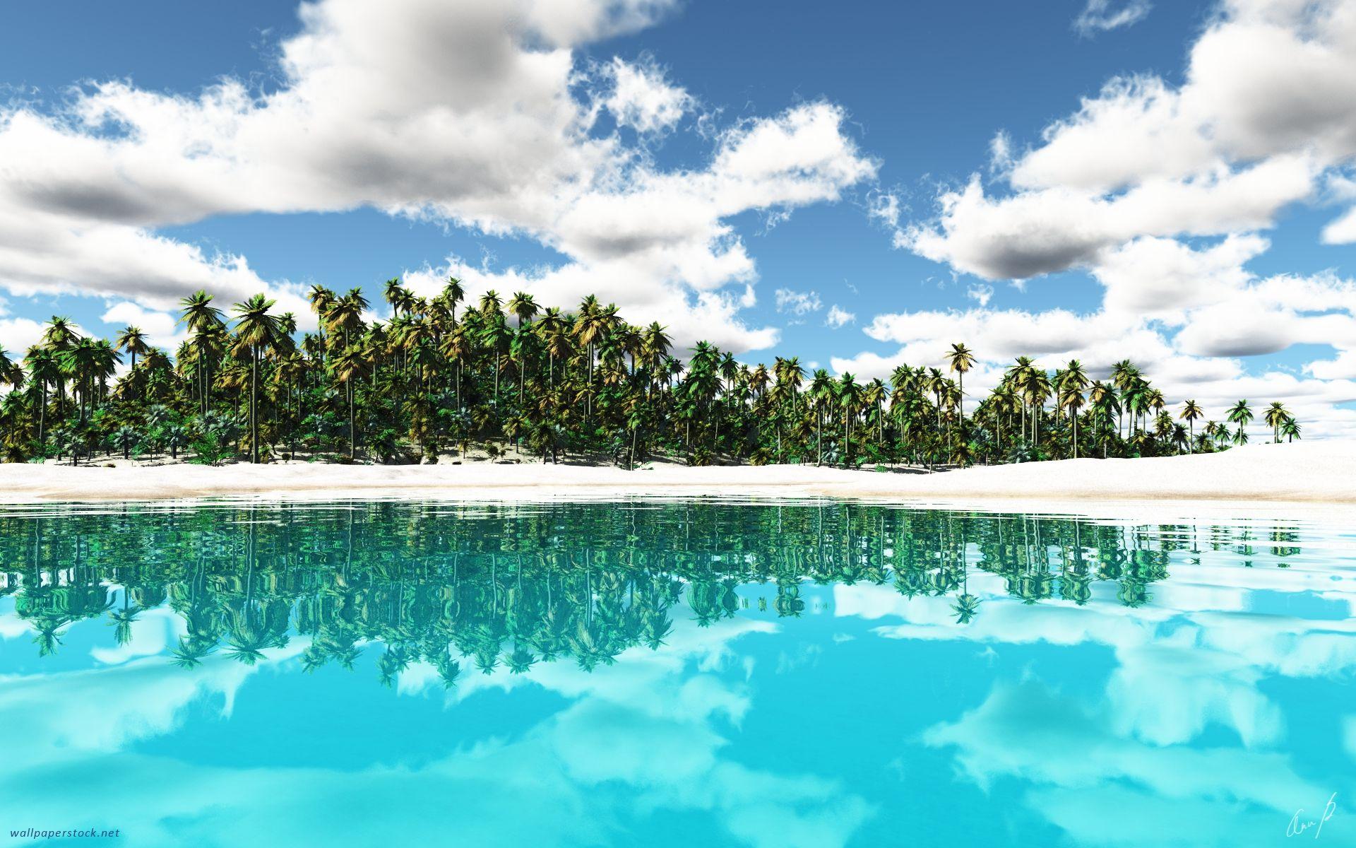 1920x1200 Tropical Island Wallpaper Free