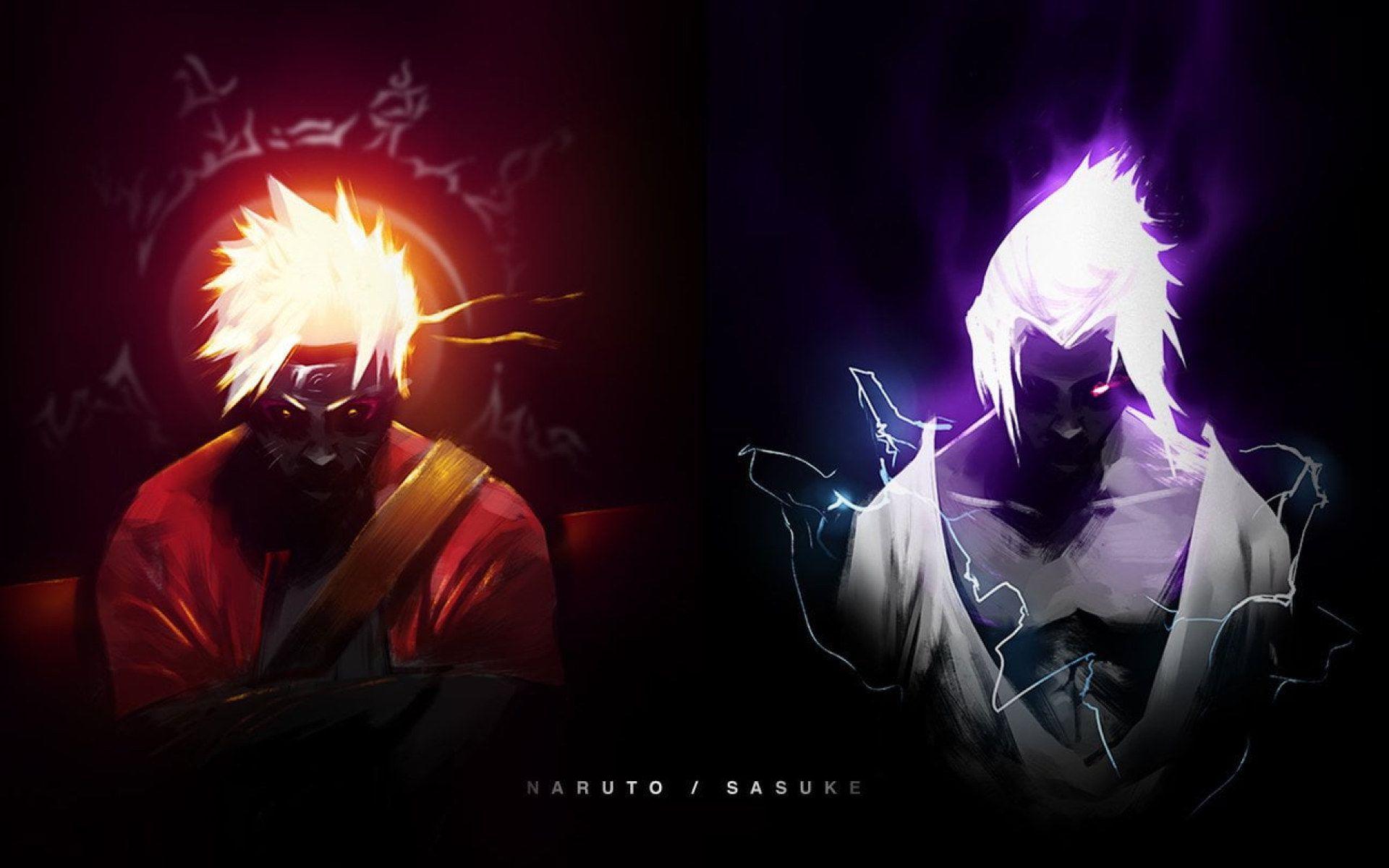 1920x1200 Dark Wallpaper • Uchiha Sasuke and Naruto Uzumaki wallpaper, Anime, Sasuke Uchiha wallpaper • Wallpaper For You The Best Wallpaper For Desktop & Mobile