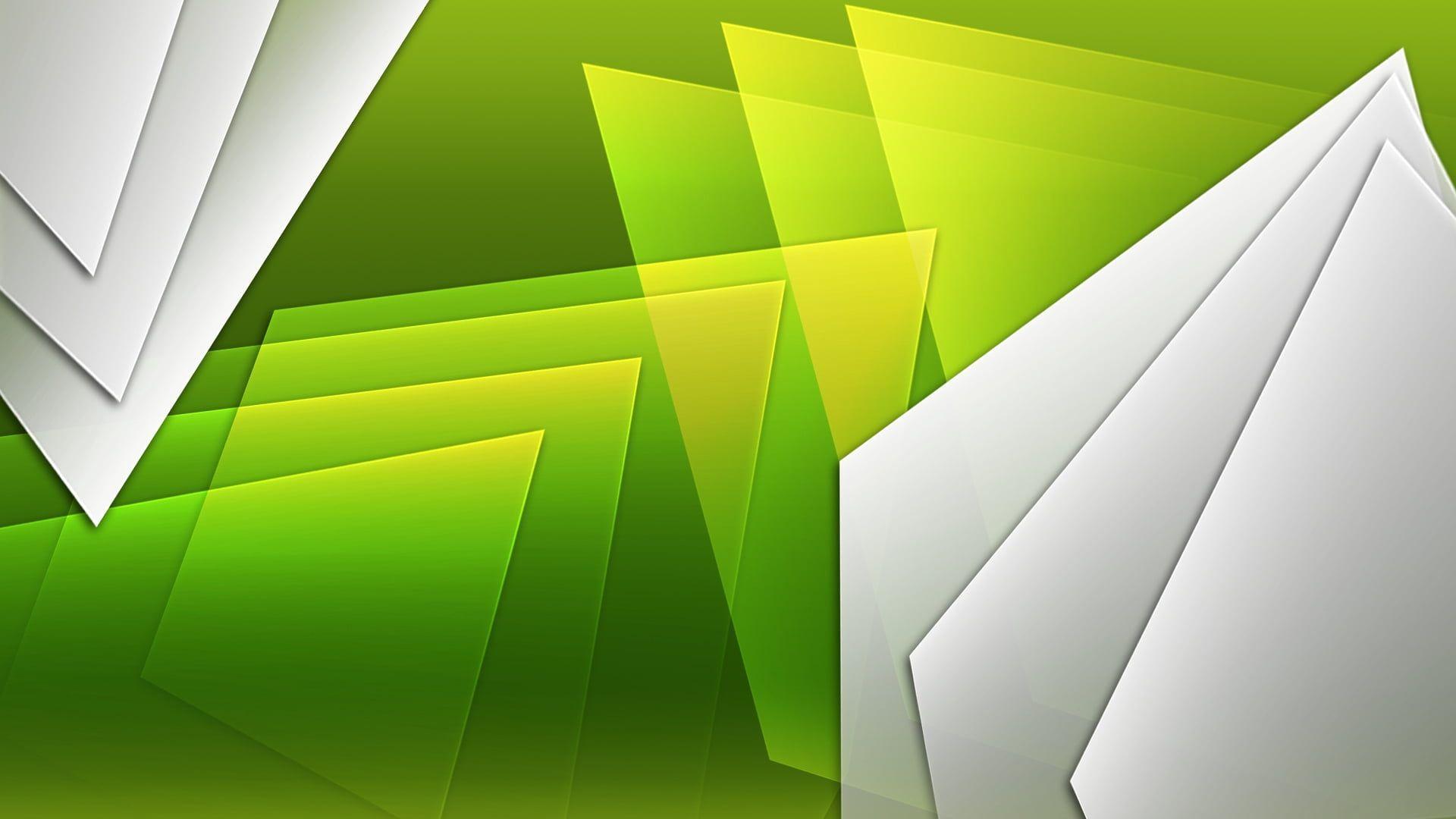 1920x1080 Green Geometric Background HD