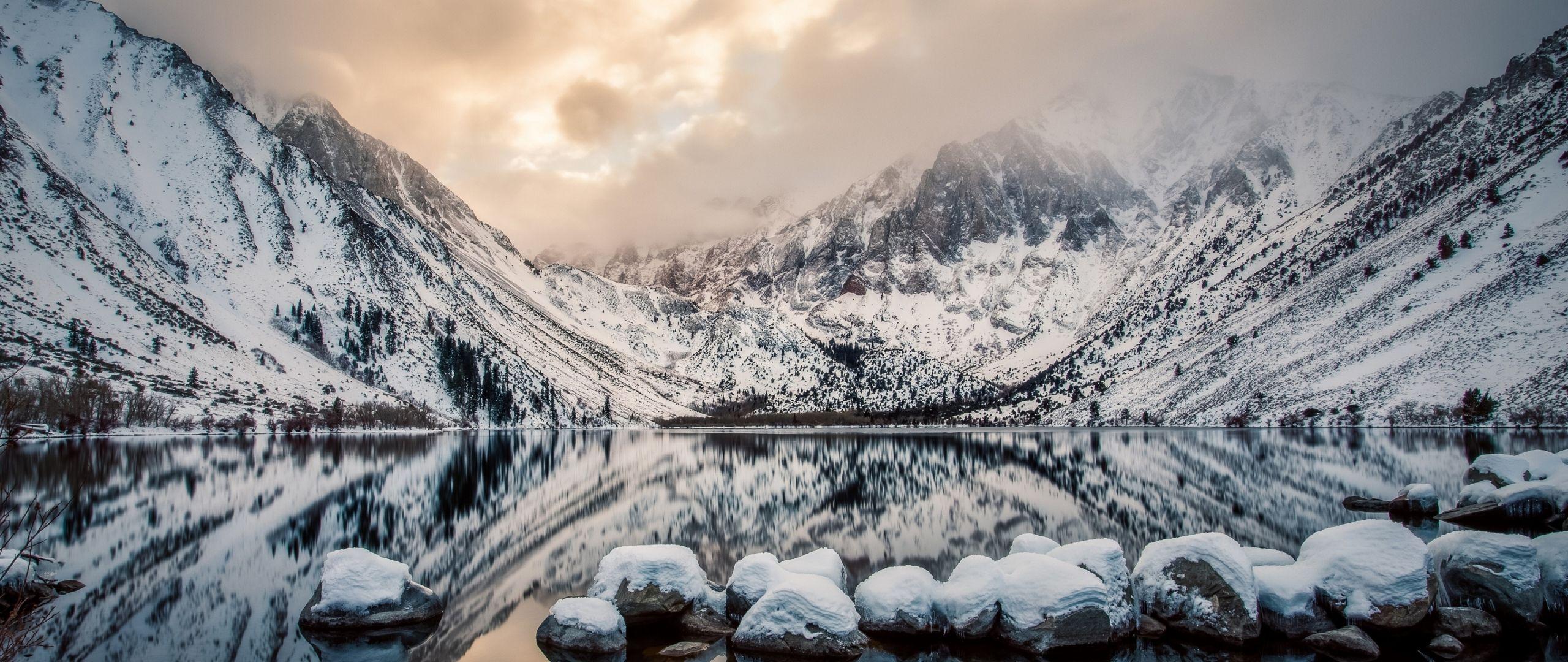 2560x1080 Download California, 5k, 4k wallpaper, USA, mountains, lake, sunset Dual Wide display 1080p wallpaper 2560x1080