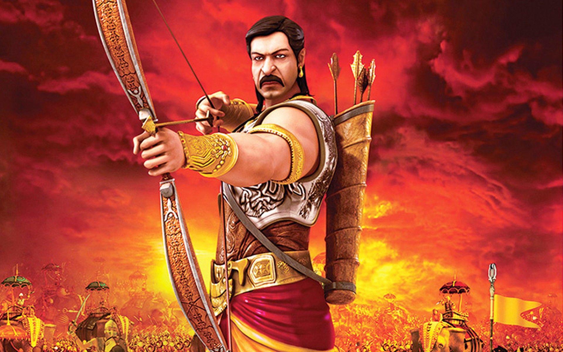 1920x1200 Arjun Mahabharat 3D Animation Movie