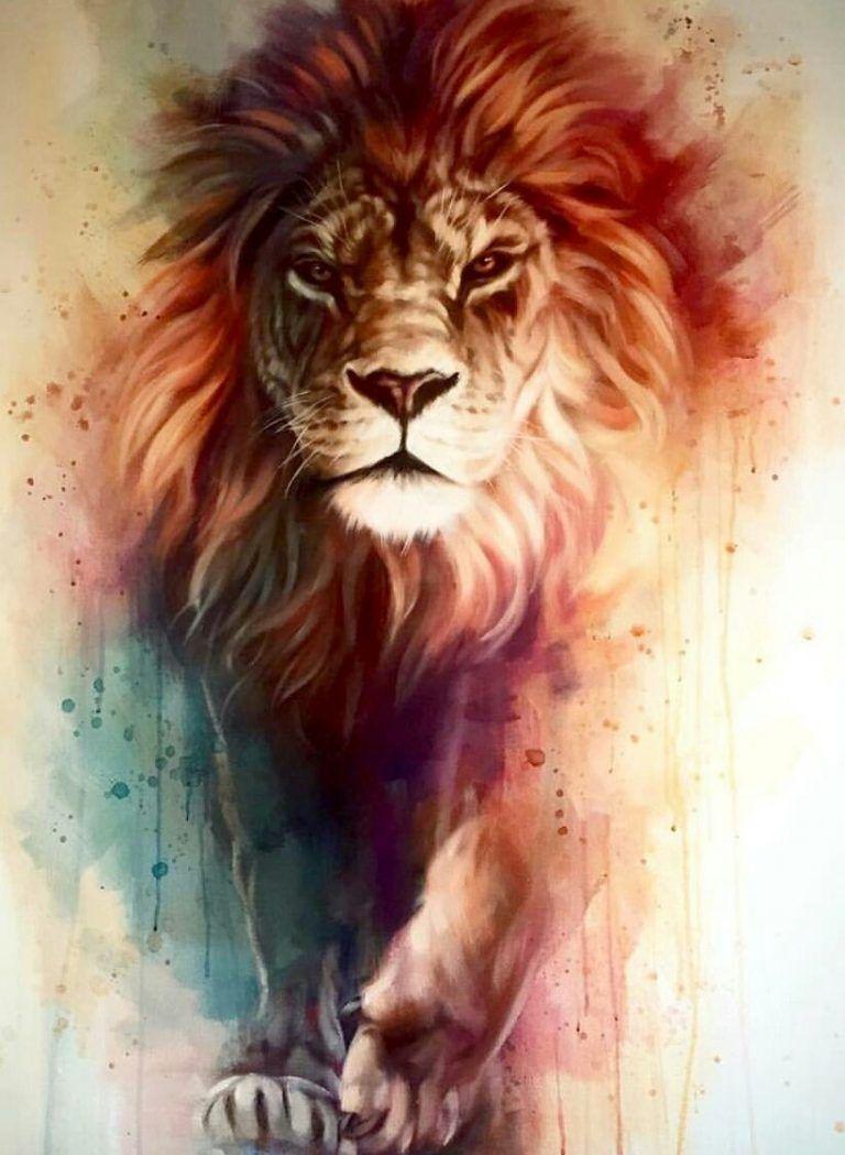 768x1049 Live Wallpaper HD. Lion painting, Lion drawing, Lion wallpaper