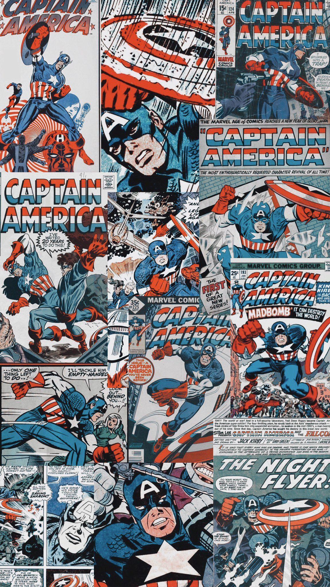 Vintage Captain America Wallpapers - Top Free Vintage Captain America  Backgrounds - WallpaperAccess