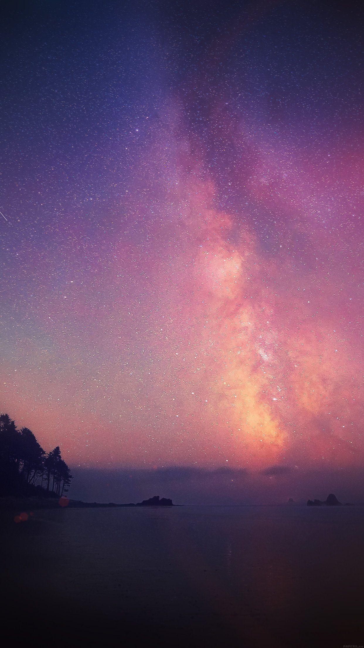 1242x2208 Galaxy Aurora Background Free Picture