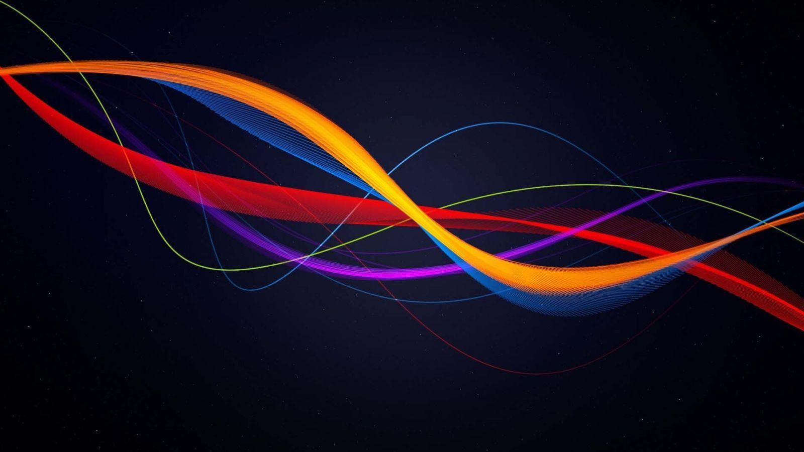 1600x900 Red Yellow Blue Purple Lines and Abstract Wallpaper. All is Wall