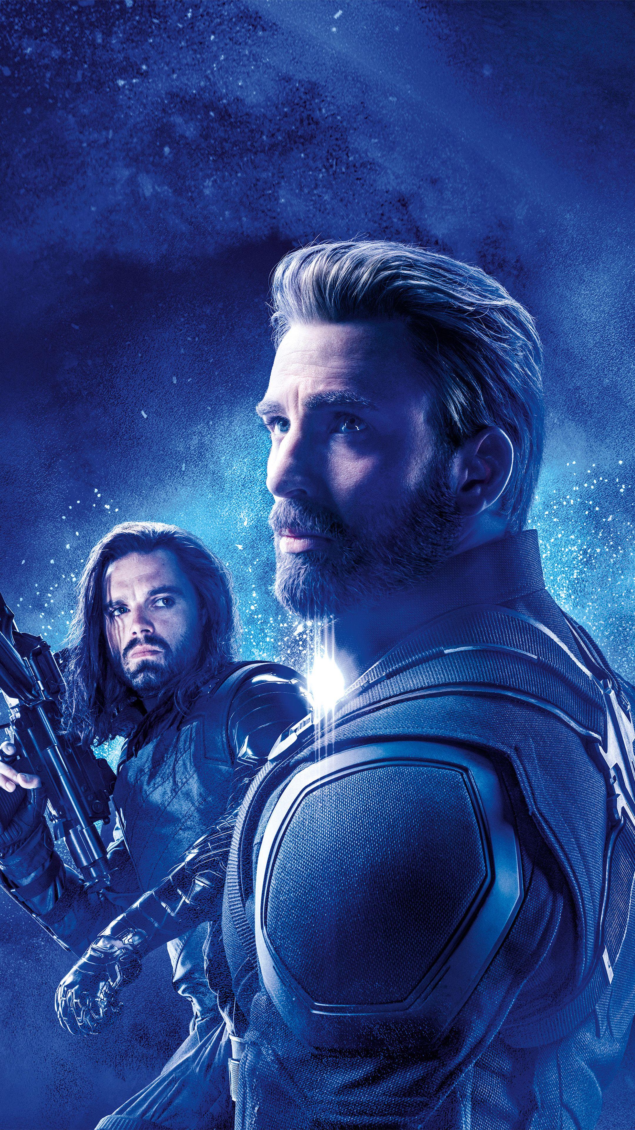 2160x3840 Captain America & Bucky Barnes In Avengers Endgame 4K Ultra HD Mobile Wallpaper
