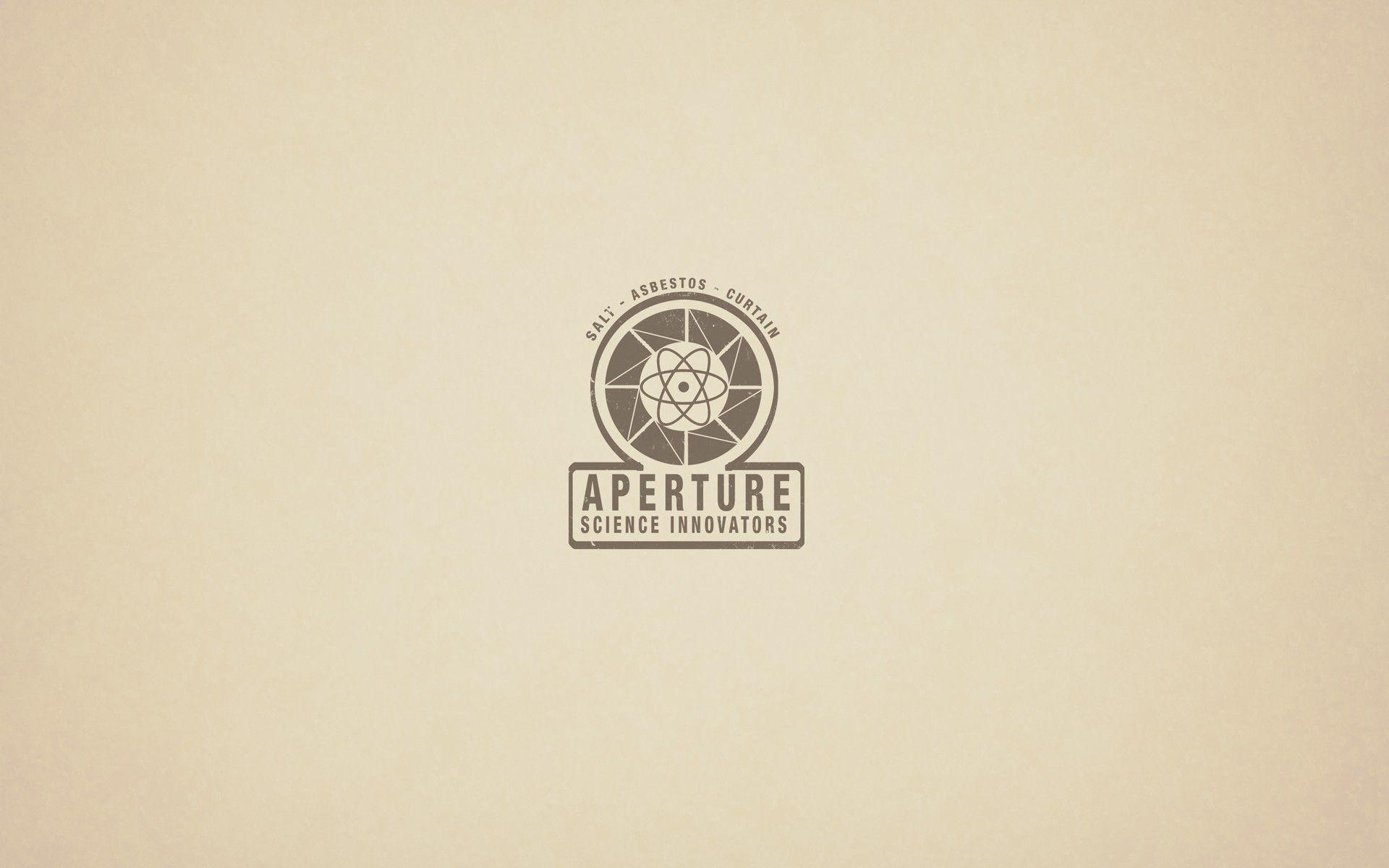 1920x1200 Aperture Laboratories Portal logos minimalistic oldschool wallpaper