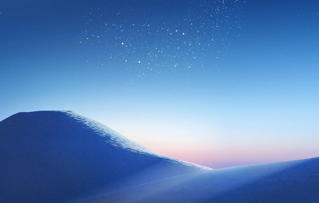 1332x850 Wallpaper the sky, background, stars, blue, night, background, stars, galaxy, samsung image for desktop, section разное