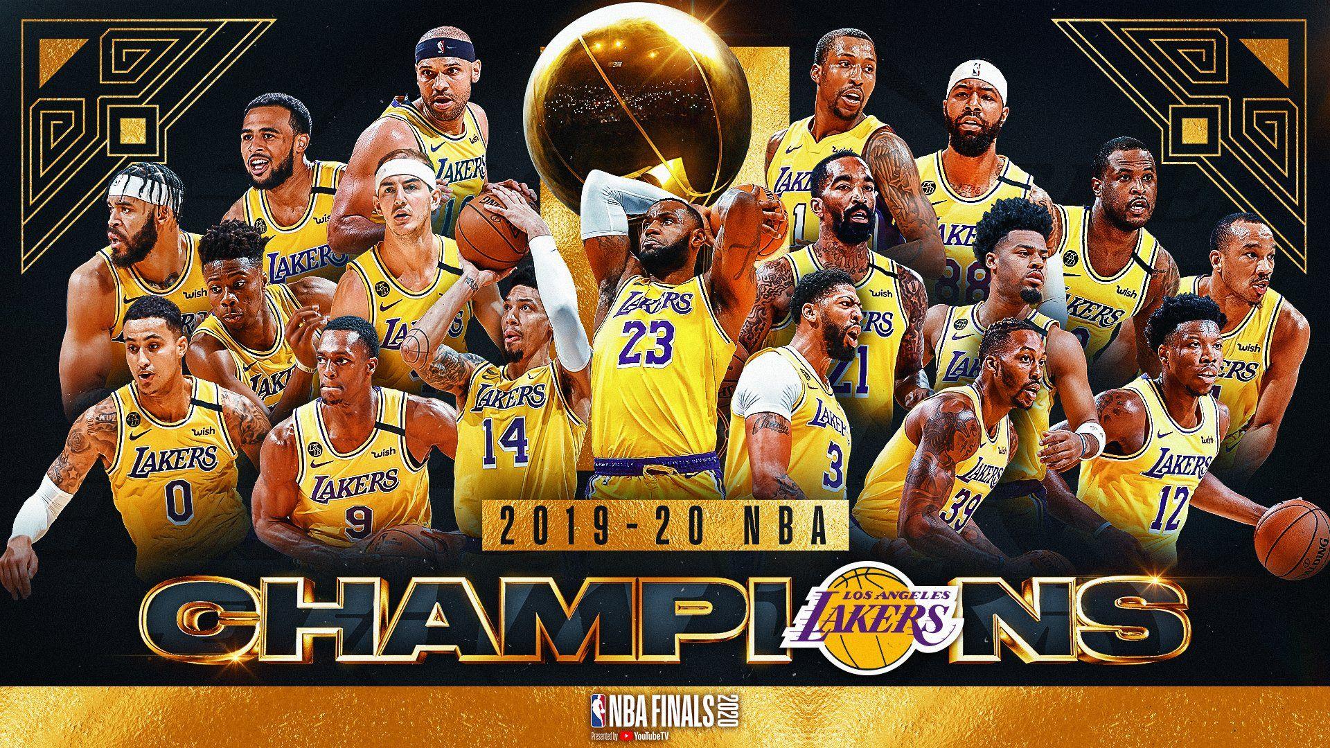 1920x1080 Los Angeles Lakers NBA Champions 2020 Wallpaper