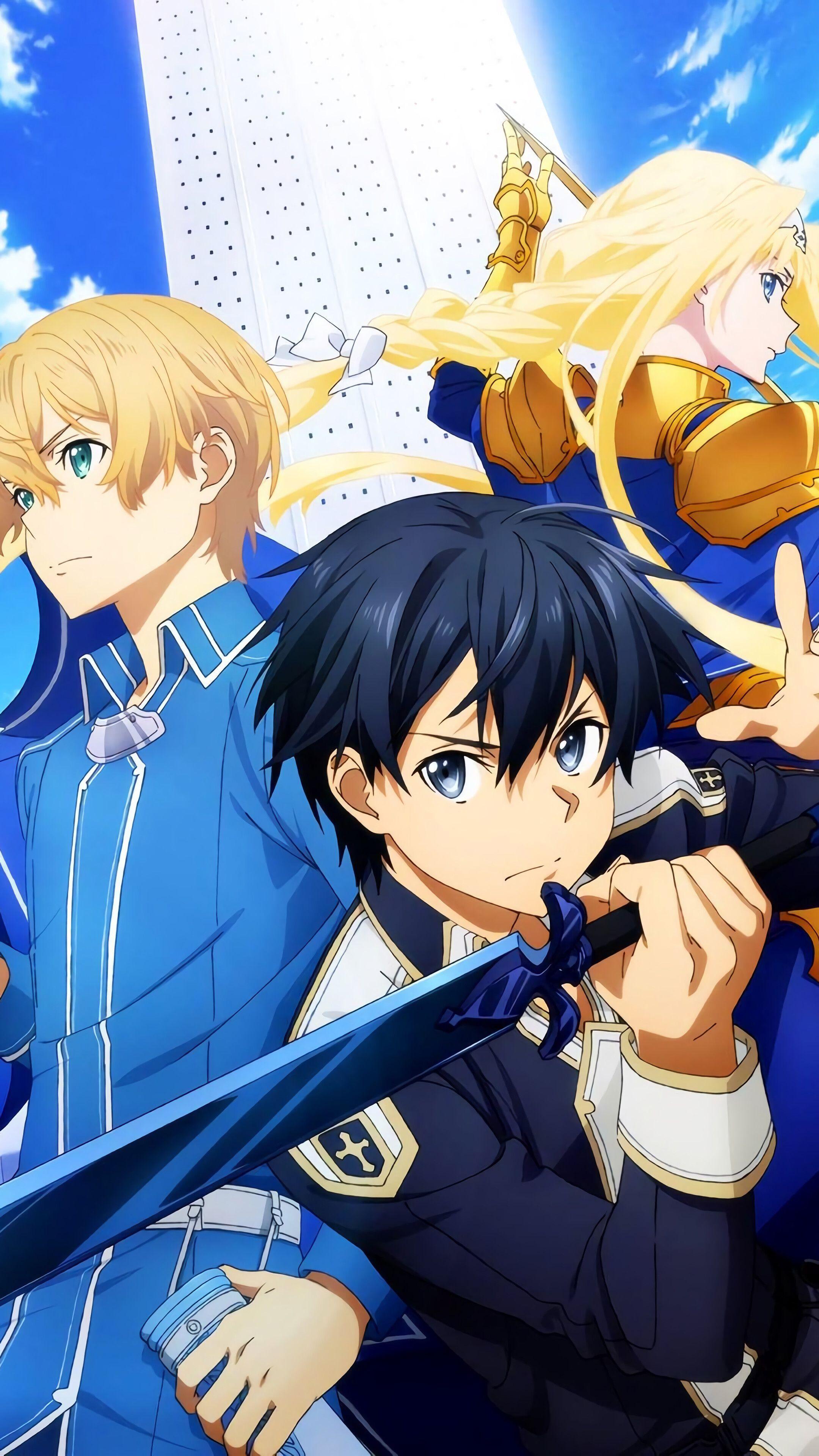 2160x3840 Kirito, Eugeo, Alice, Sword Art Online Alicization phone HD Wallpaper, Image, Background, Photo and Picture. Mocah.org HD Wallpaper
