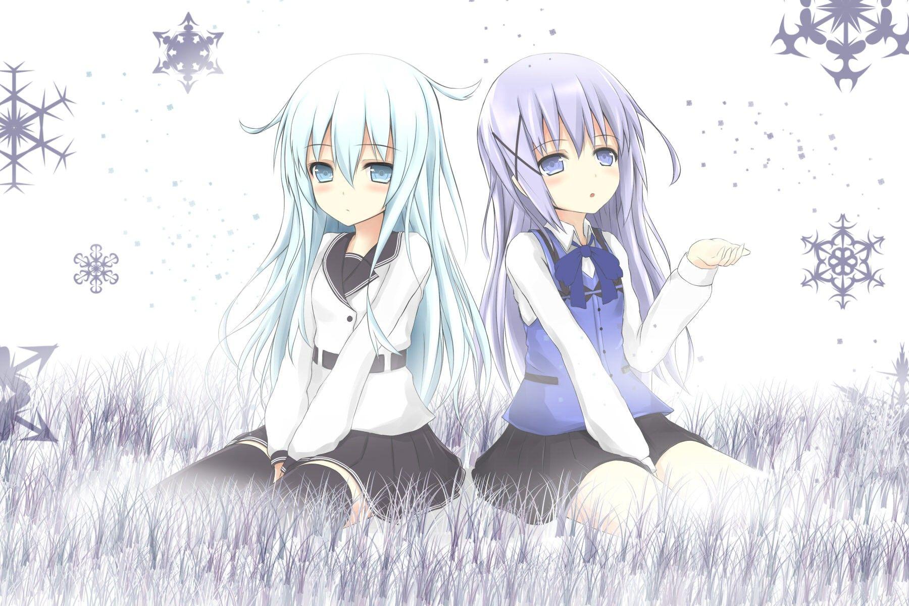 1800x1200 Hibiki KanColle Kafuu Chino Anime Girls Kantai Collection Wallpaper:1800x1200