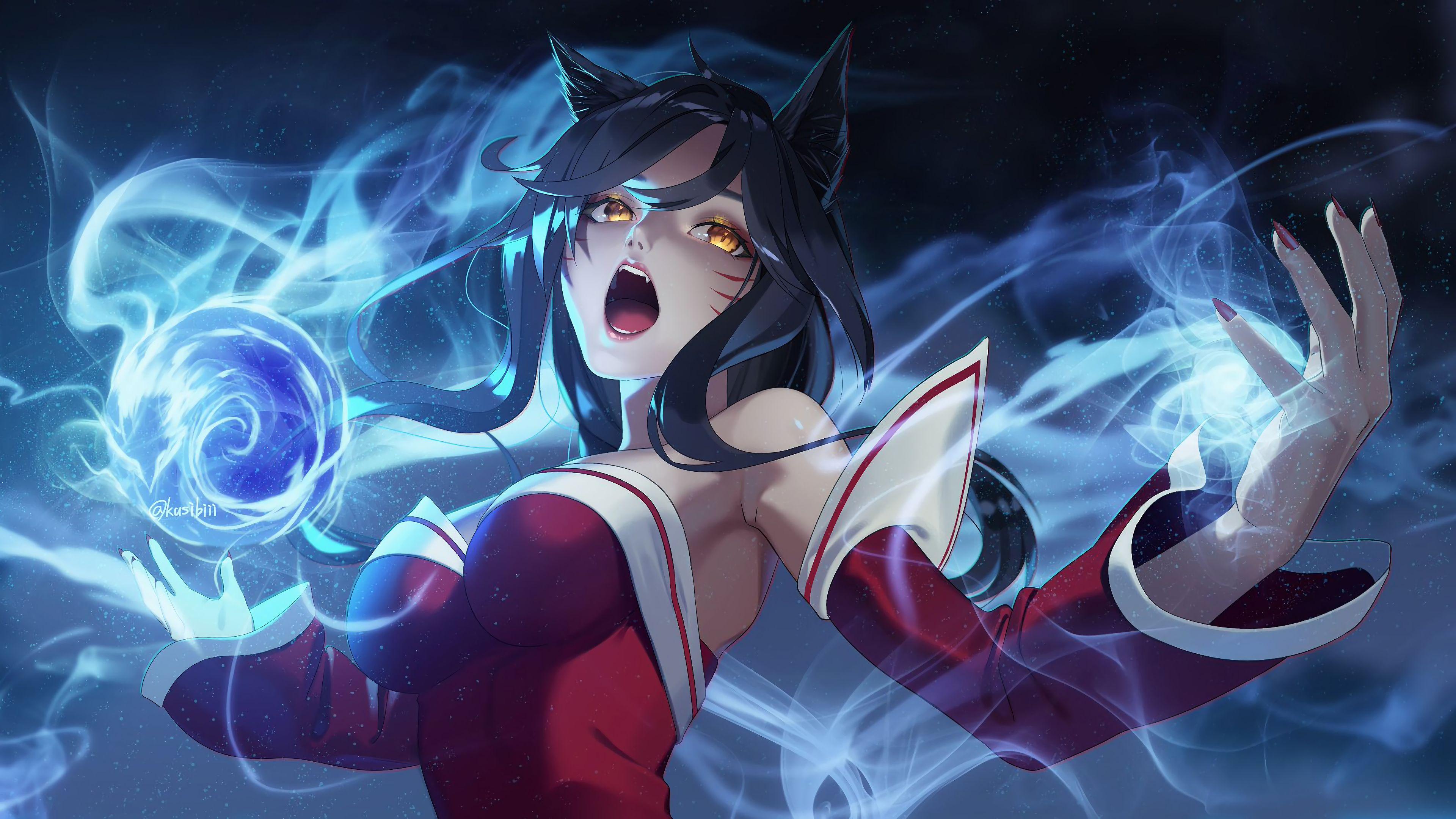 3840x2160 Ahri LoL 4K Wallpaper
