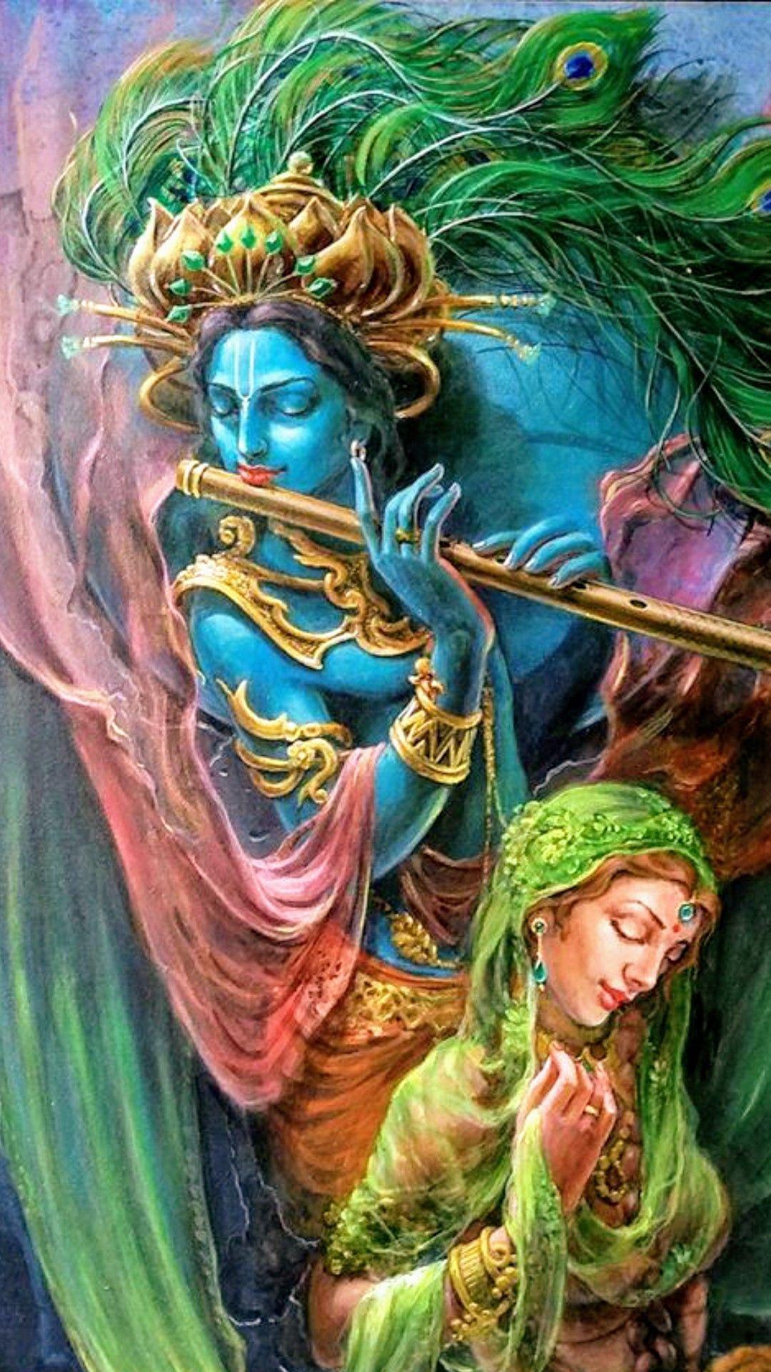 1080x1920 Krishna Art. Krishna painting, Radha krishna wallpaper, Lord krishna wallpaper