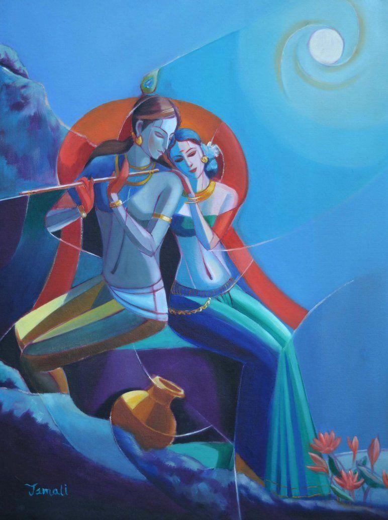 772x1034 krishna painting