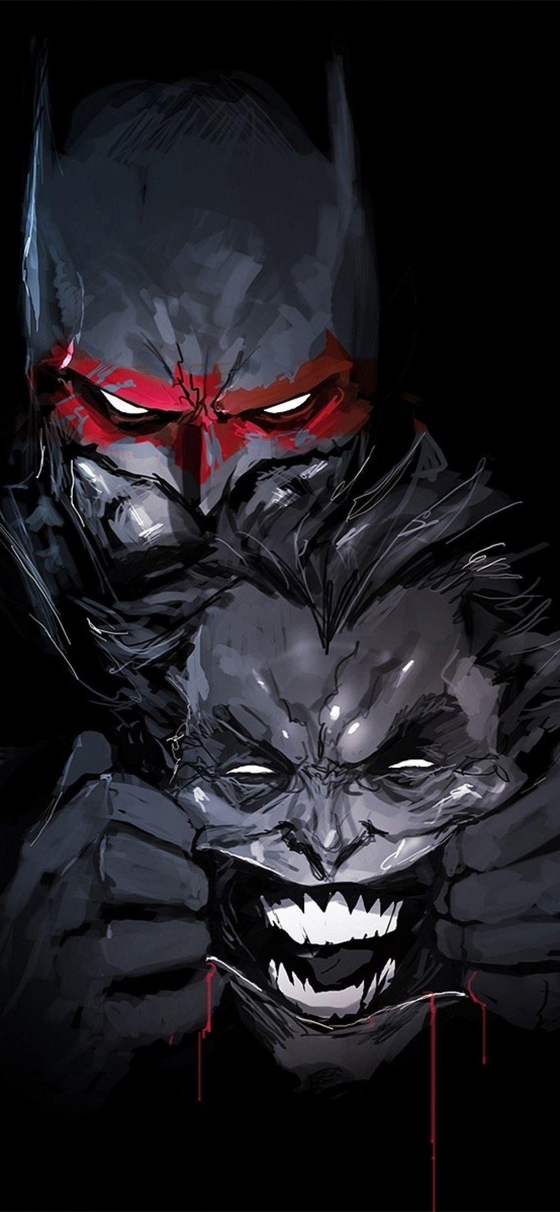 1125x2436 iPhone Batman Wallpaper Cartoon
