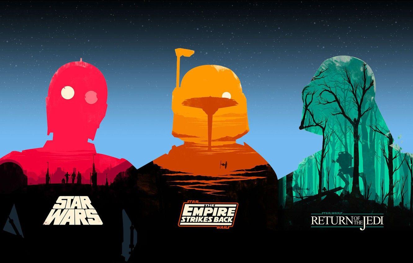 1332x850 Wallpaper Background, Star Wars, Darth Vader, The Original Trilogy, Bobba Fett, C 3PO Image For Desktop, Section фильмы